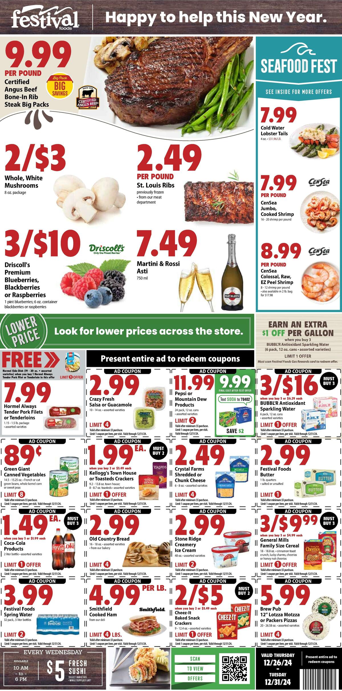 Festival Foods Weekly Ad from December 25