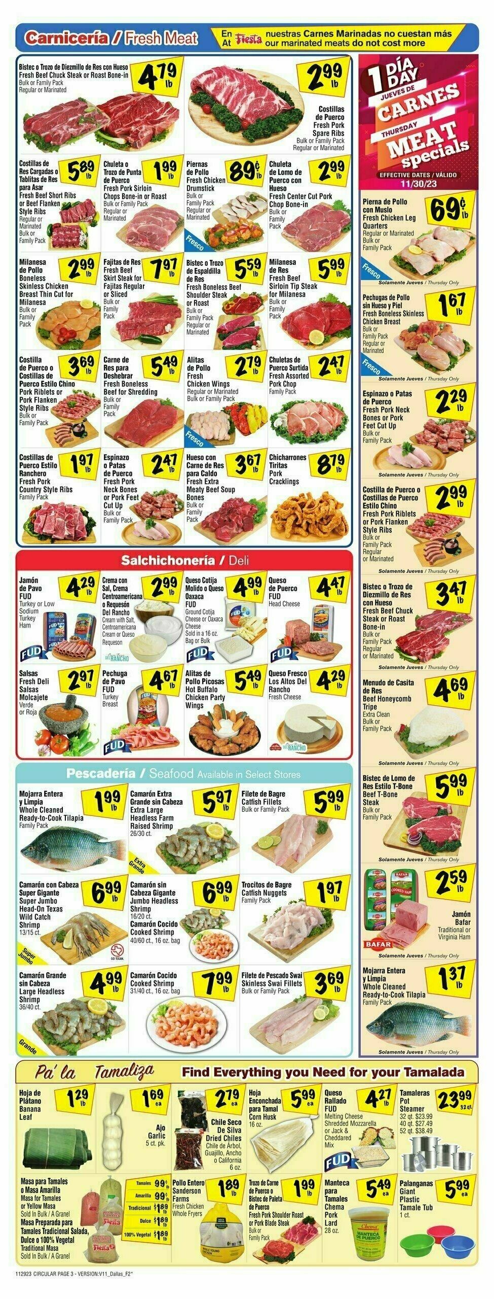 Fiesta Mart Weekly Ad from November 29