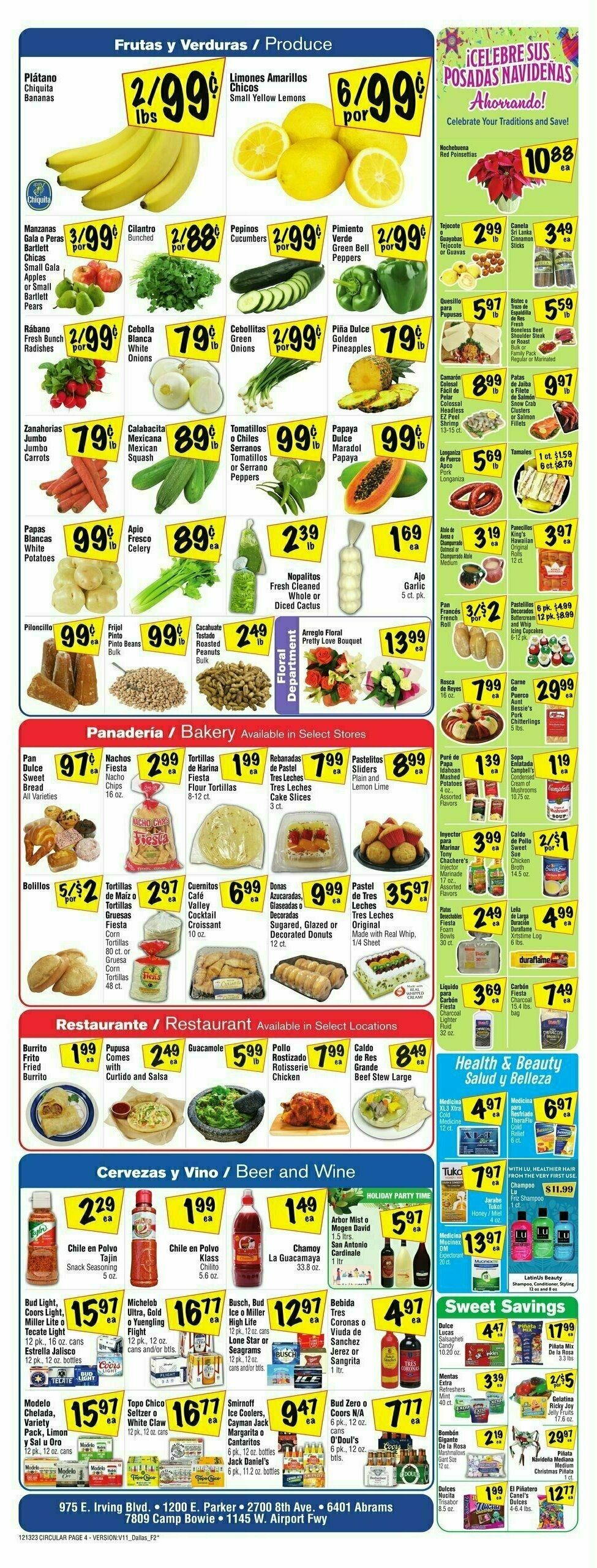 Fiesta Mart Weekly Ad from December 13