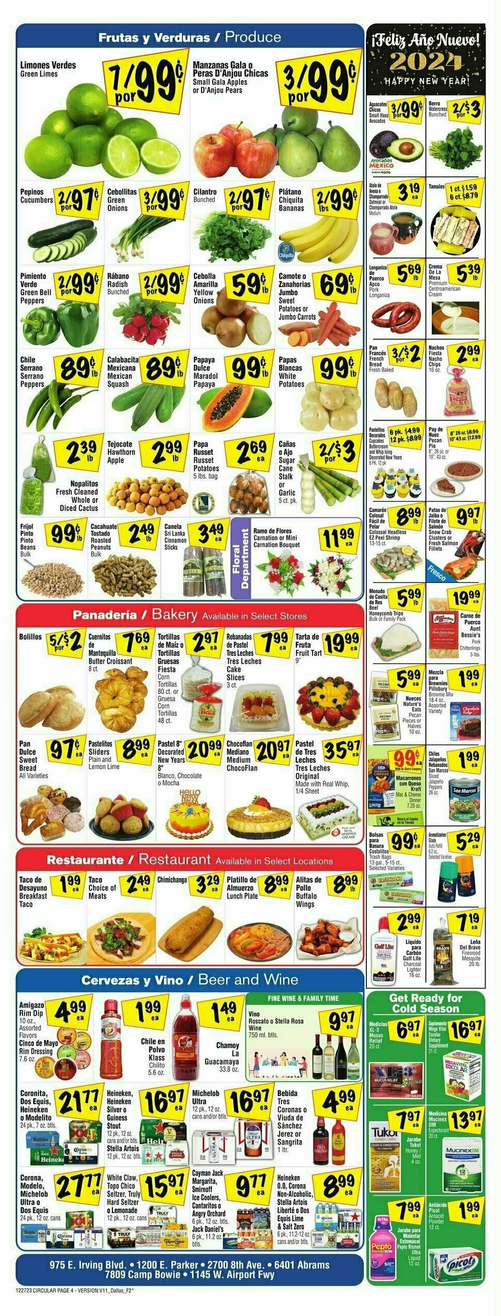 Fiesta Mart Weekly Ad from December 27