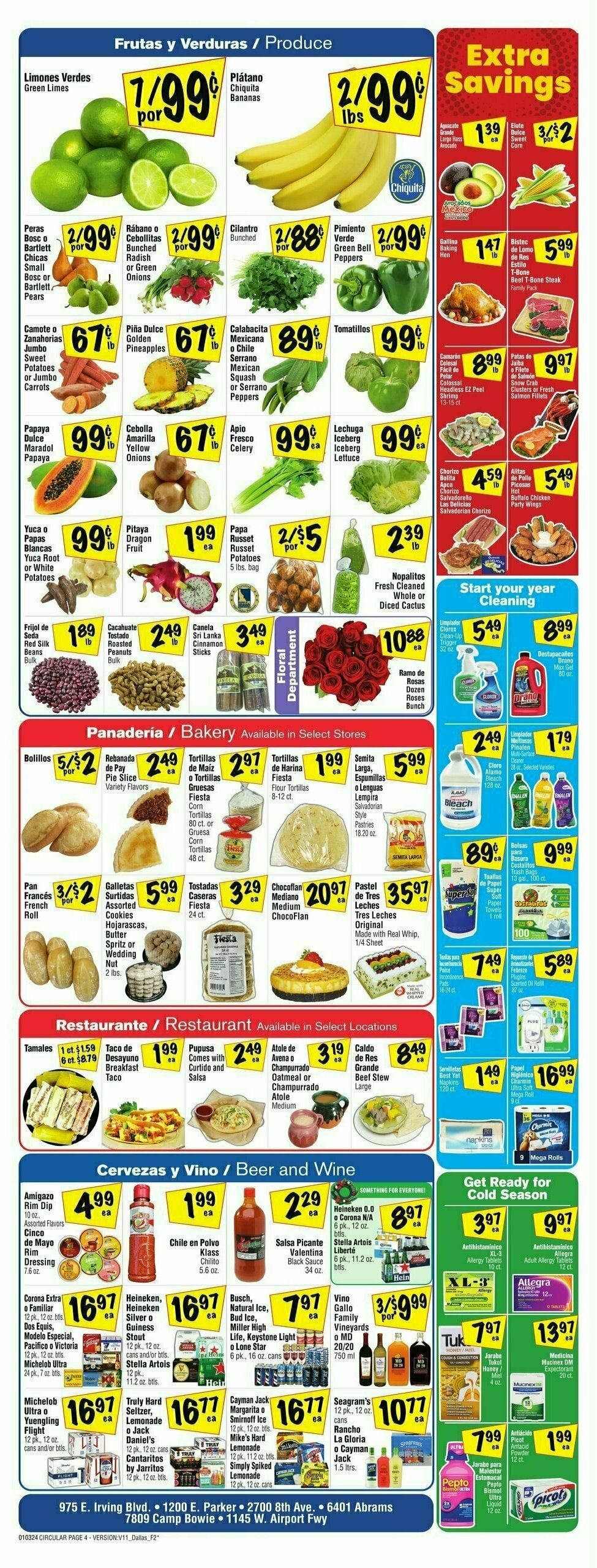 Fiesta Mart Weekly Ad from January 3