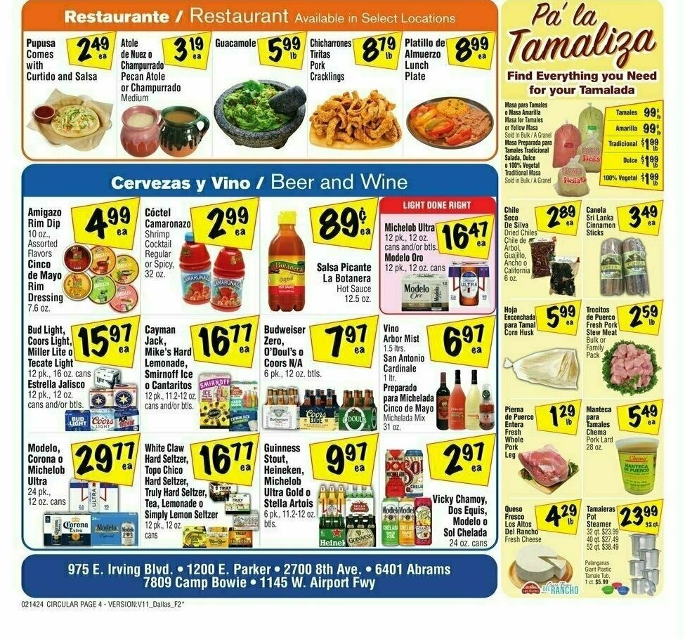 Fiesta Mart Weekly Ad from February 14