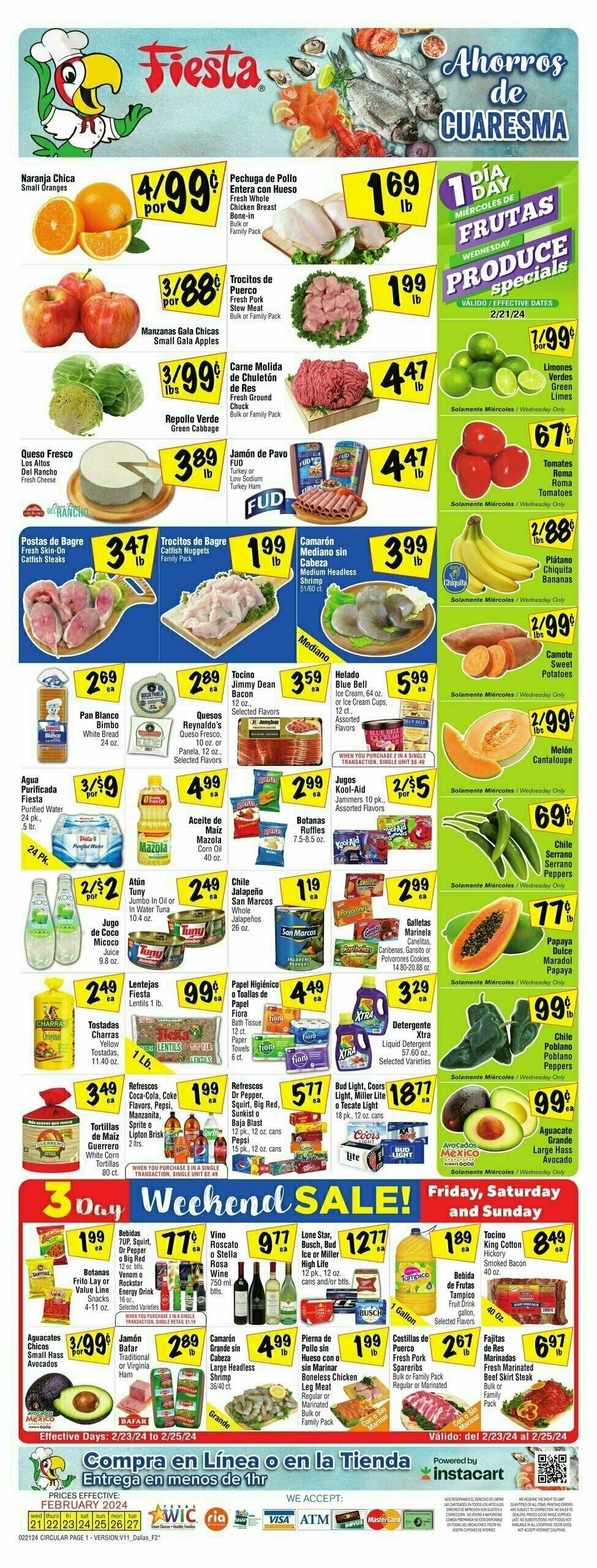 Fiesta Mart Weekly Ad from February 21