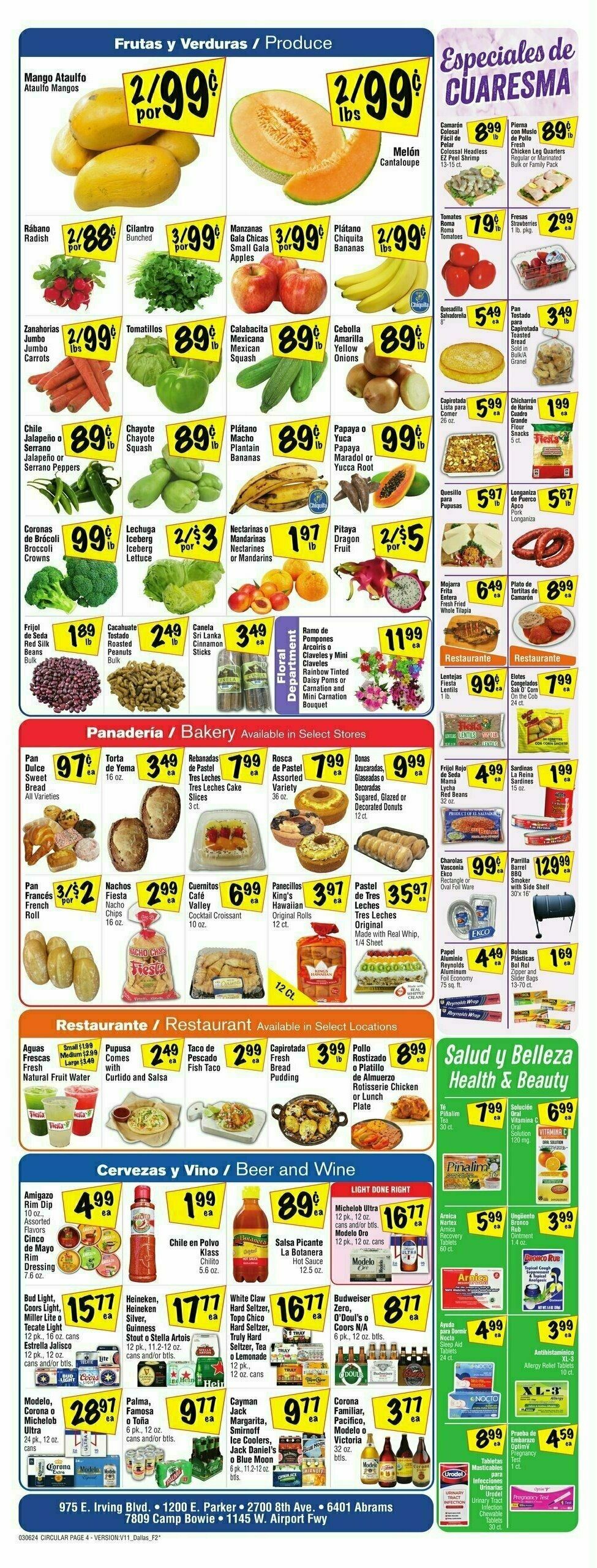 Fiesta Mart Weekly Ad from March 6