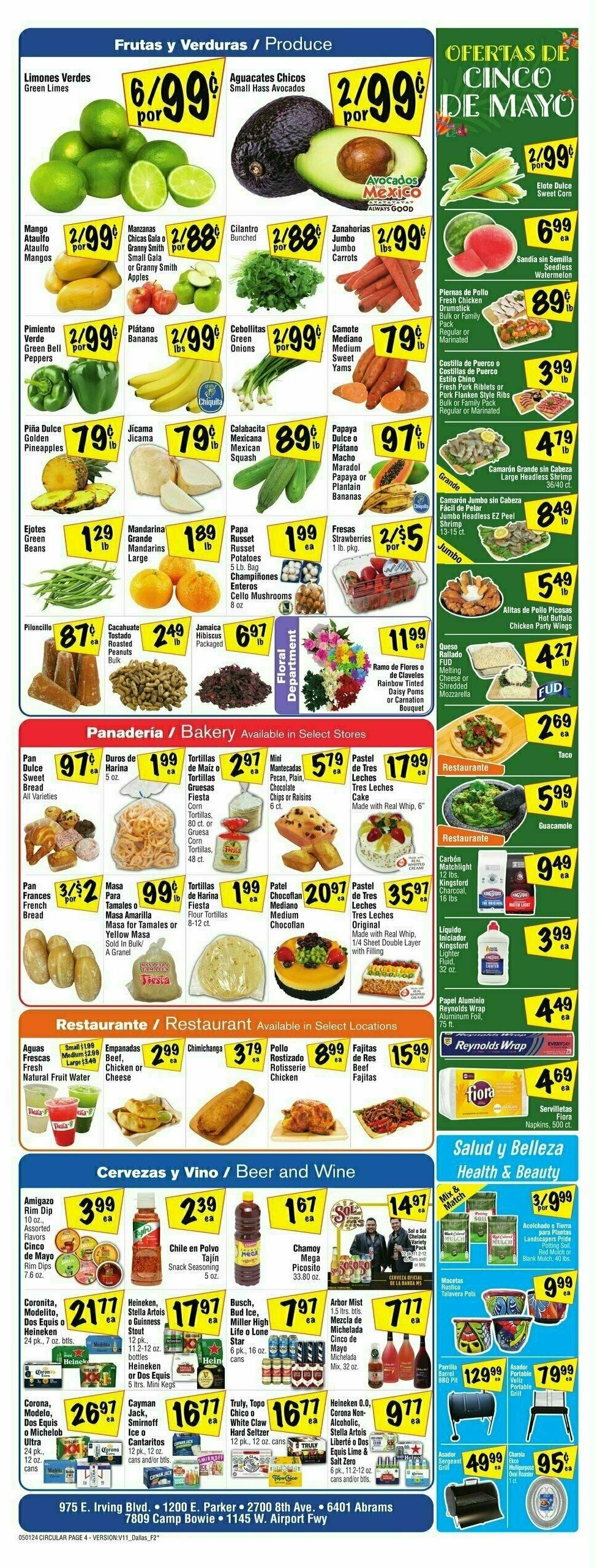 Fiesta Mart Weekly Ad from May 1