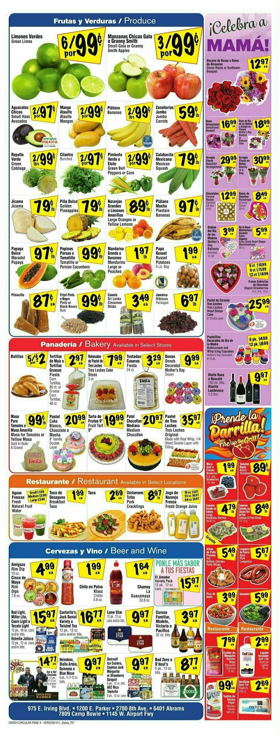 Fiesta Mart Weekly Ad from May 8