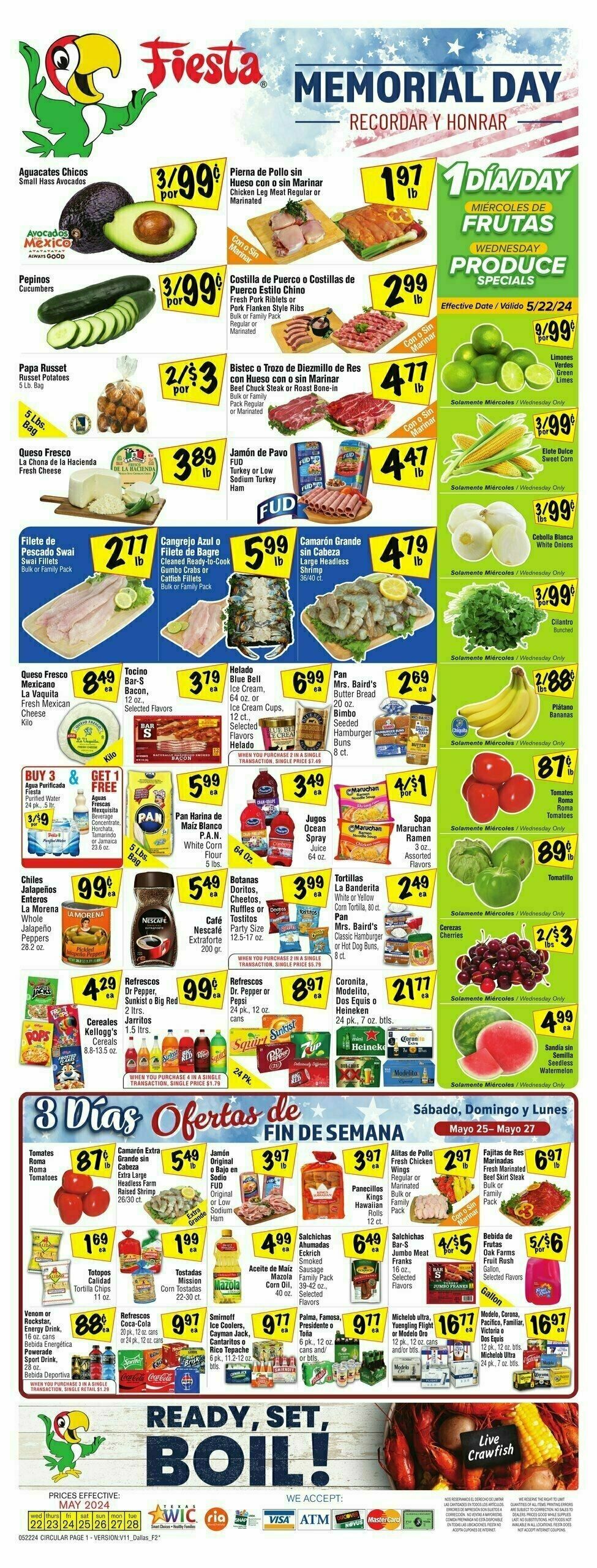 Fiesta Mart Weekly Ad from May 22