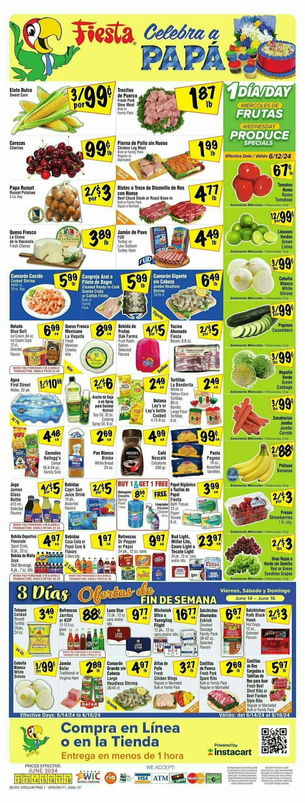 Fiesta Mart Weekly Ad from June 12