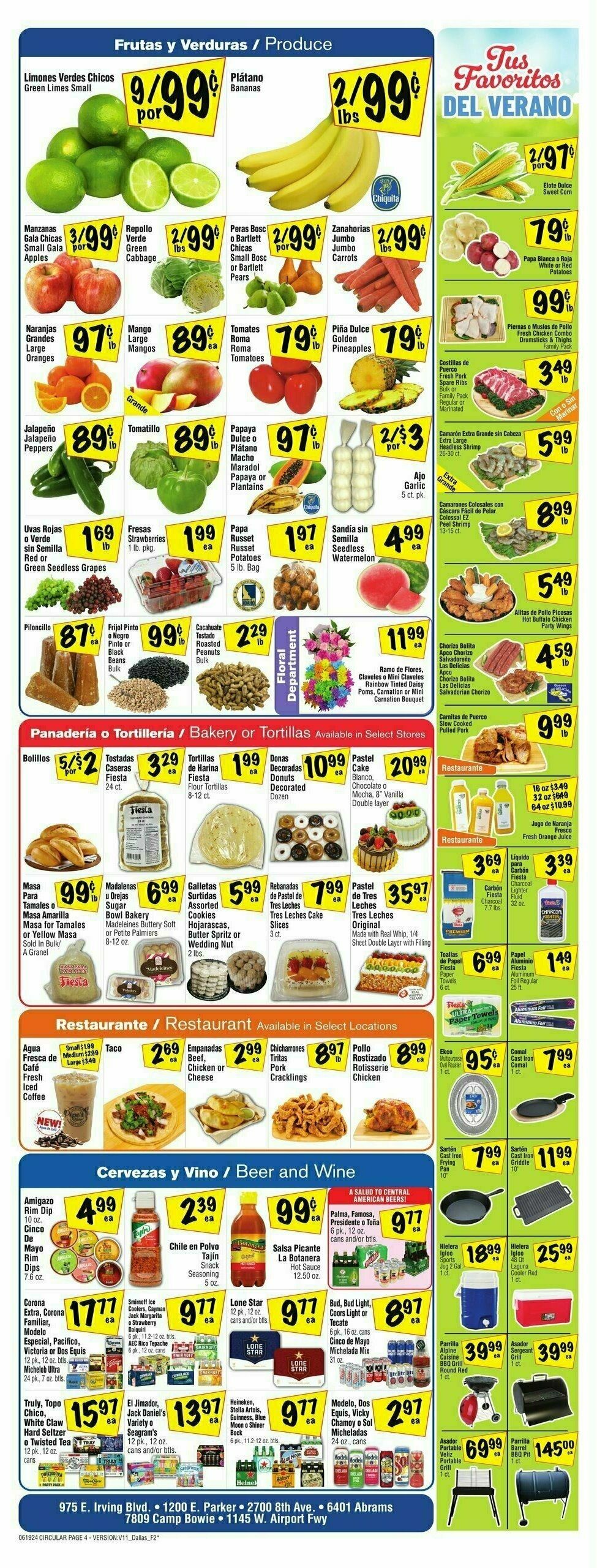 Fiesta Mart Weekly Ad from June 19