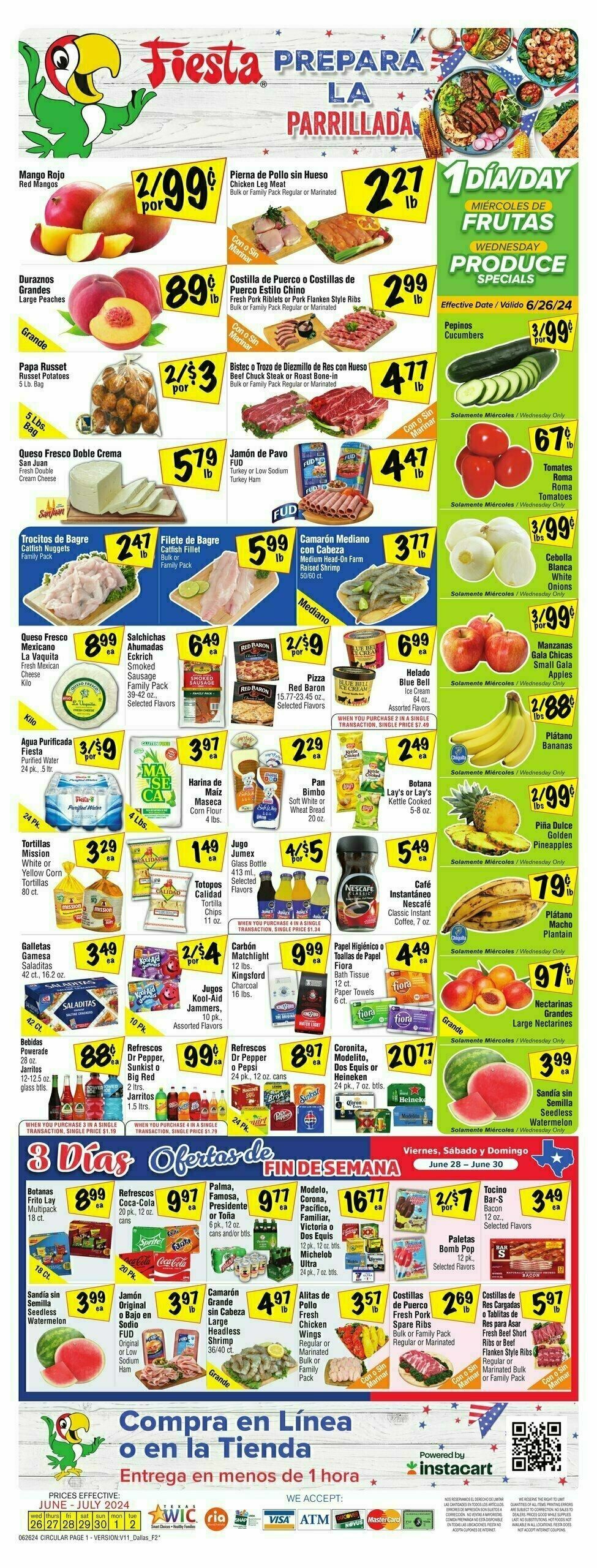 Fiesta Mart Weekly Ad from June 26