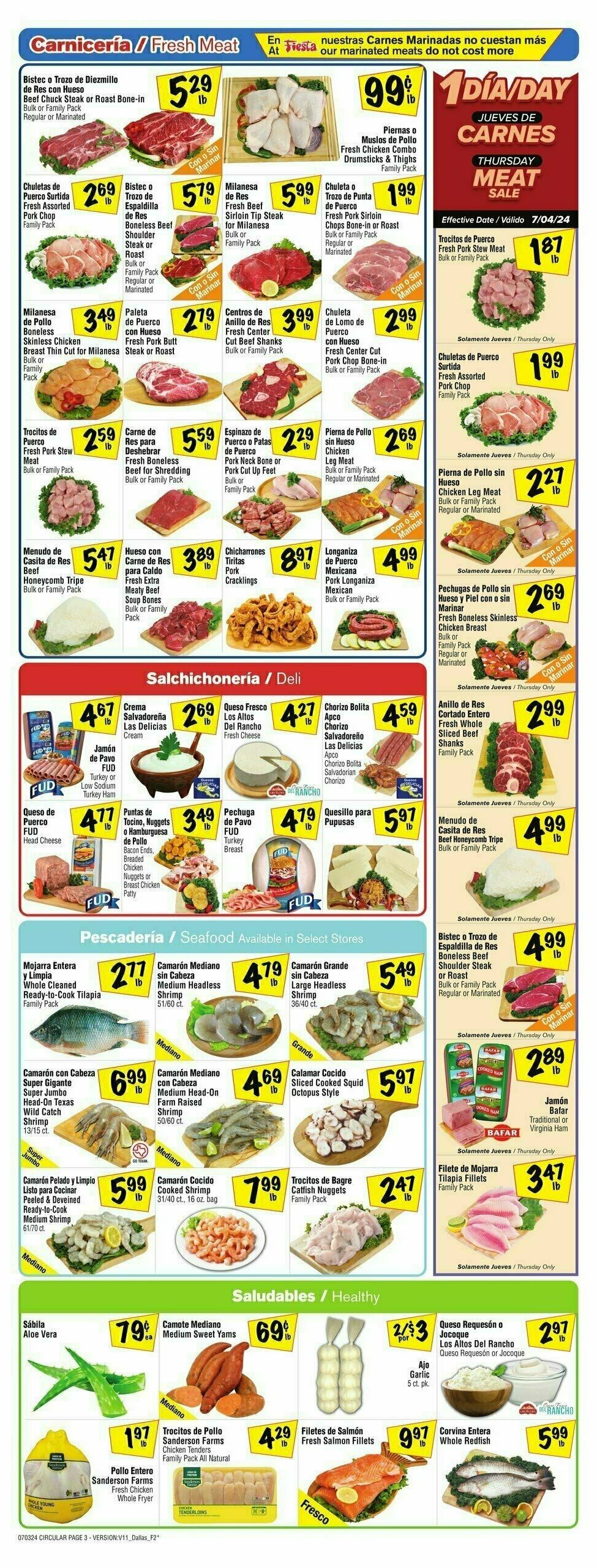 Fiesta Mart Weekly Ad from July 3