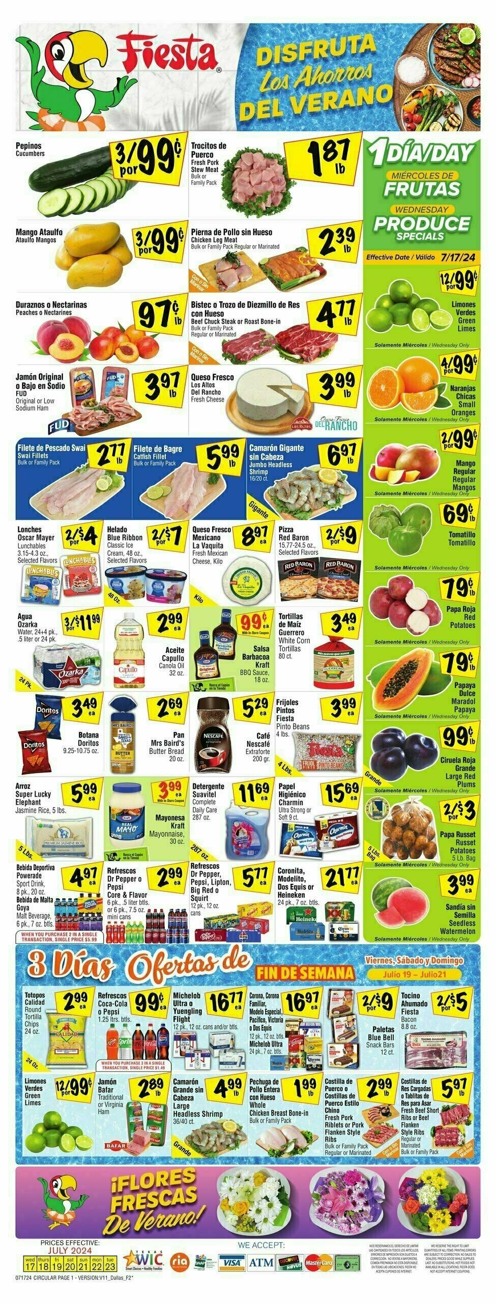 Fiesta Mart Weekly Ad from July 17