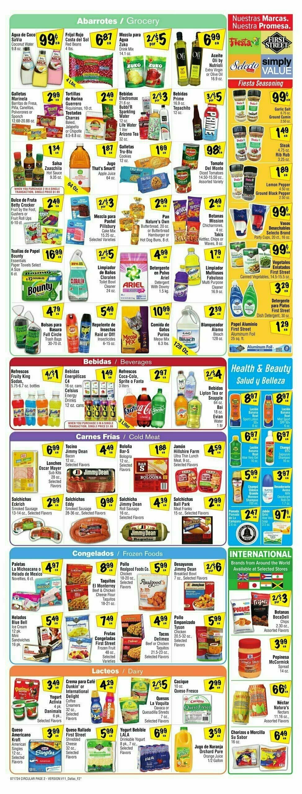 Fiesta Mart Weekly Ad from July 17