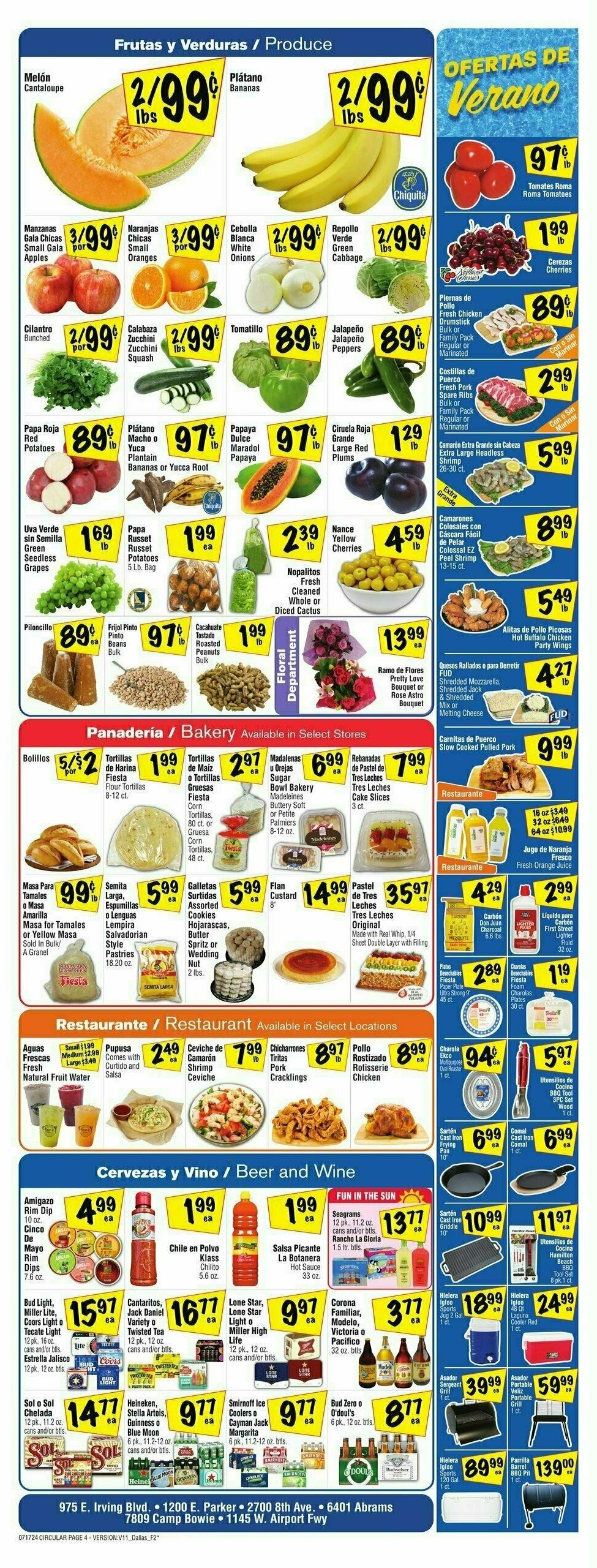 Fiesta Mart Weekly Ad from July 17