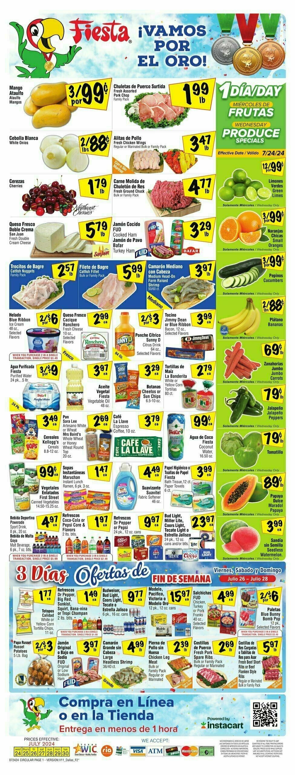 Fiesta Mart Weekly Ad from July 24