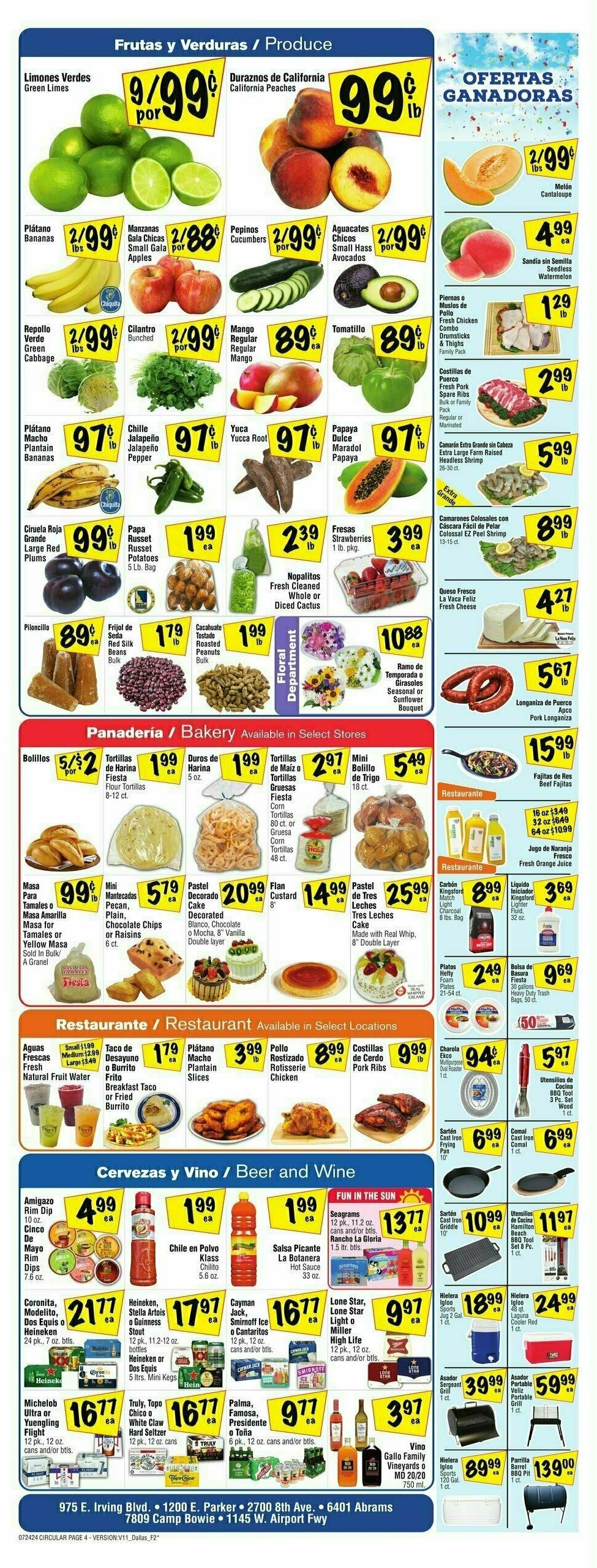 Fiesta Mart Weekly Ad from July 24