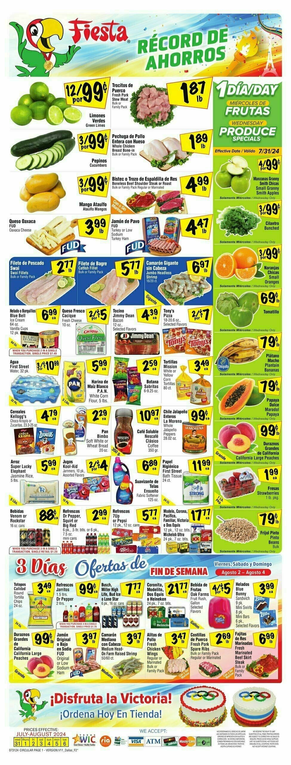 Fiesta Mart Weekly Ad from July 31