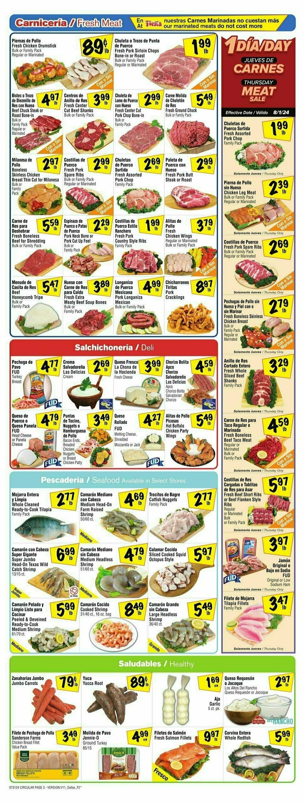 Fiesta Mart Weekly Ad from July 31