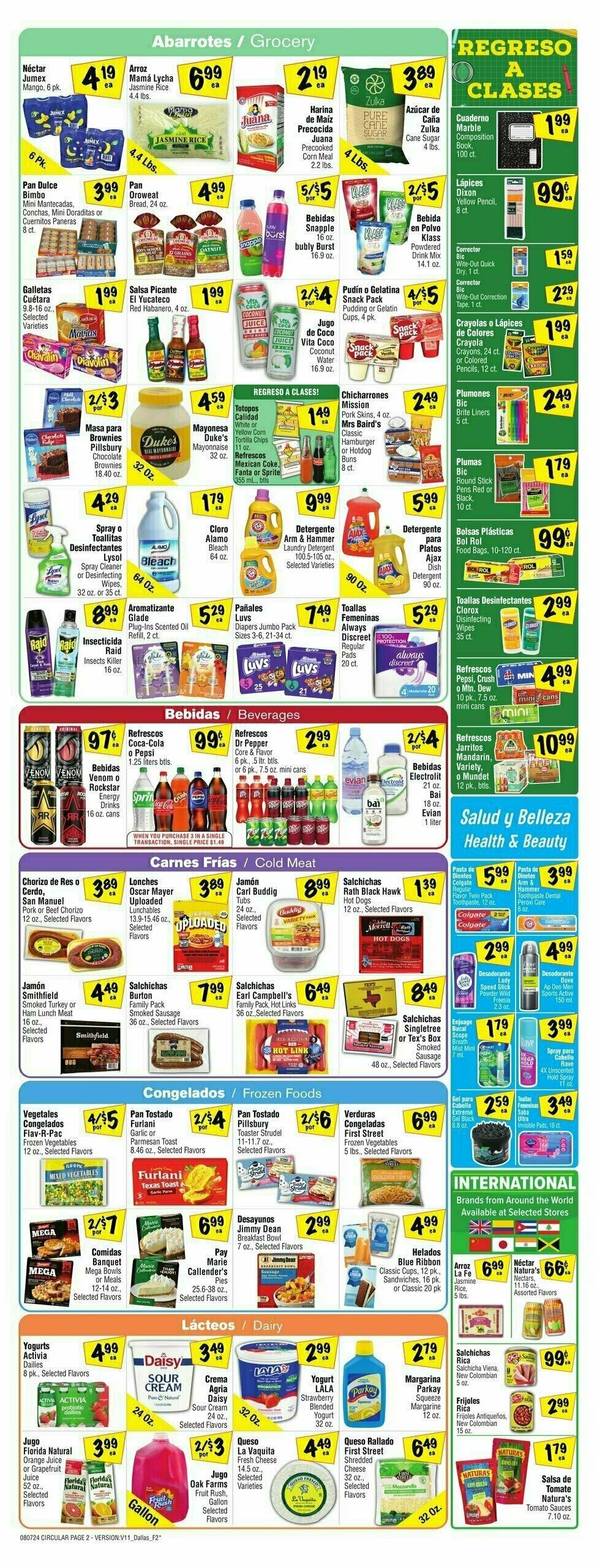 Fiesta Mart Weekly Ad from August 7