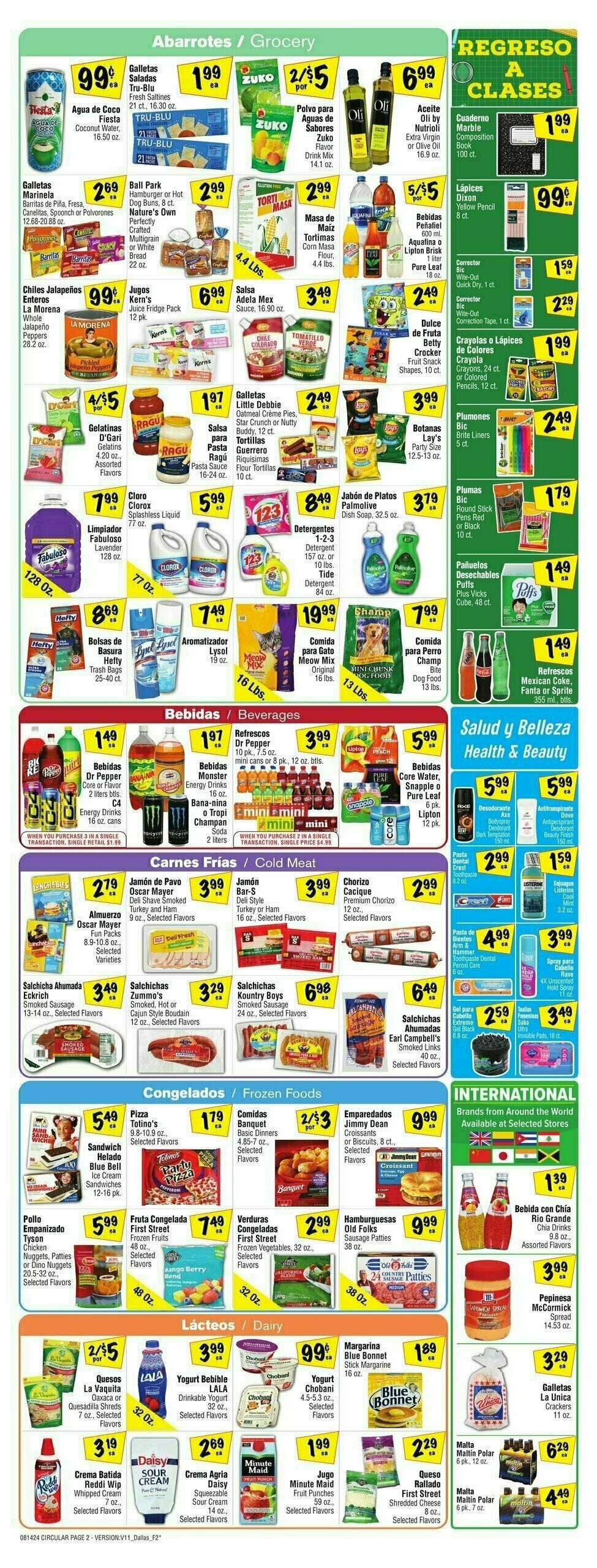 Fiesta Mart Weekly Ad from August 14