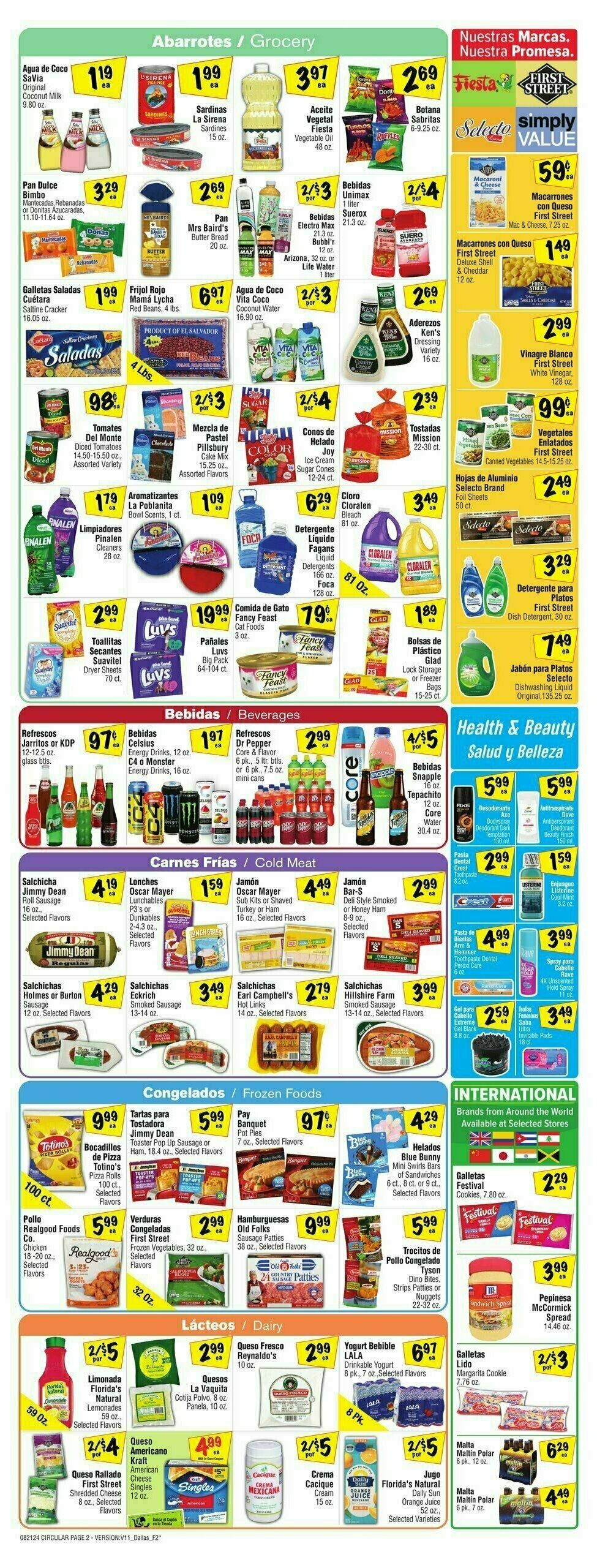 Fiesta Mart Weekly Ad from August 21