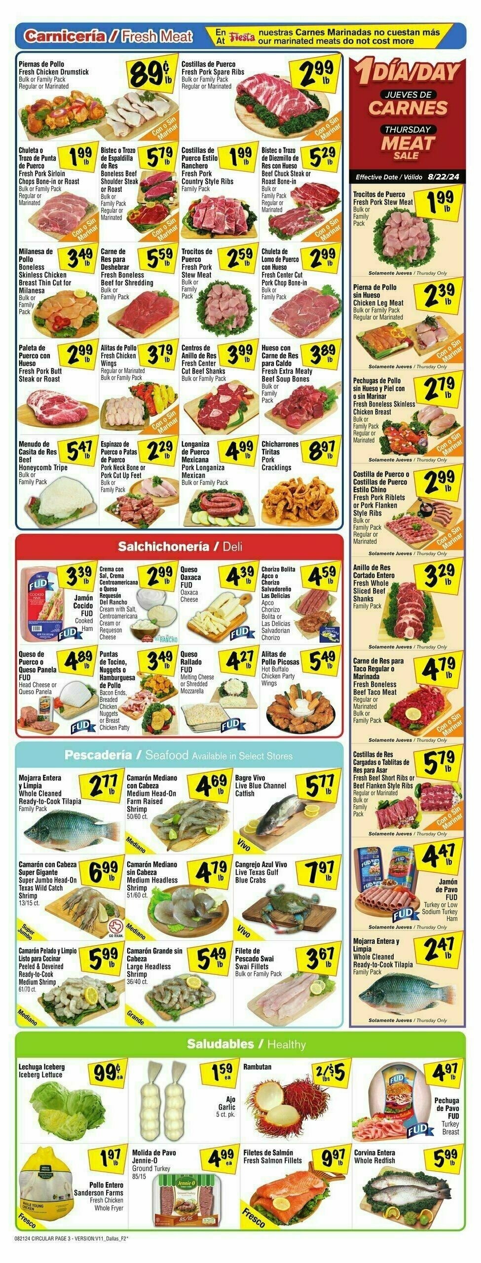 Fiesta Mart Weekly Ad from August 21