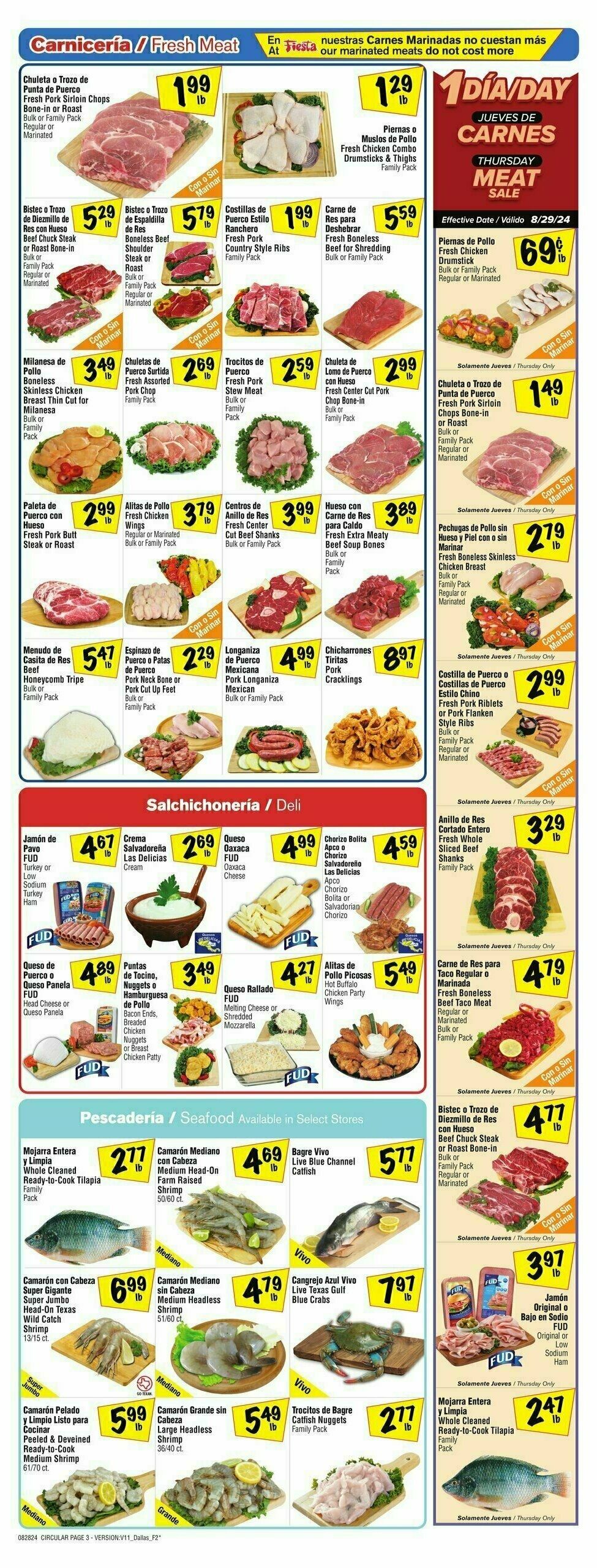 Fiesta Mart Weekly Ad from August 28