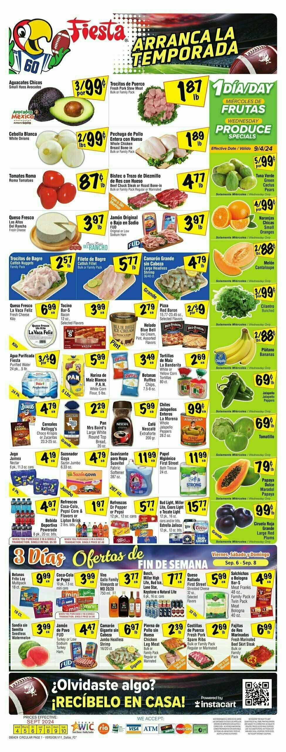 Fiesta Mart Weekly Ad from September 4