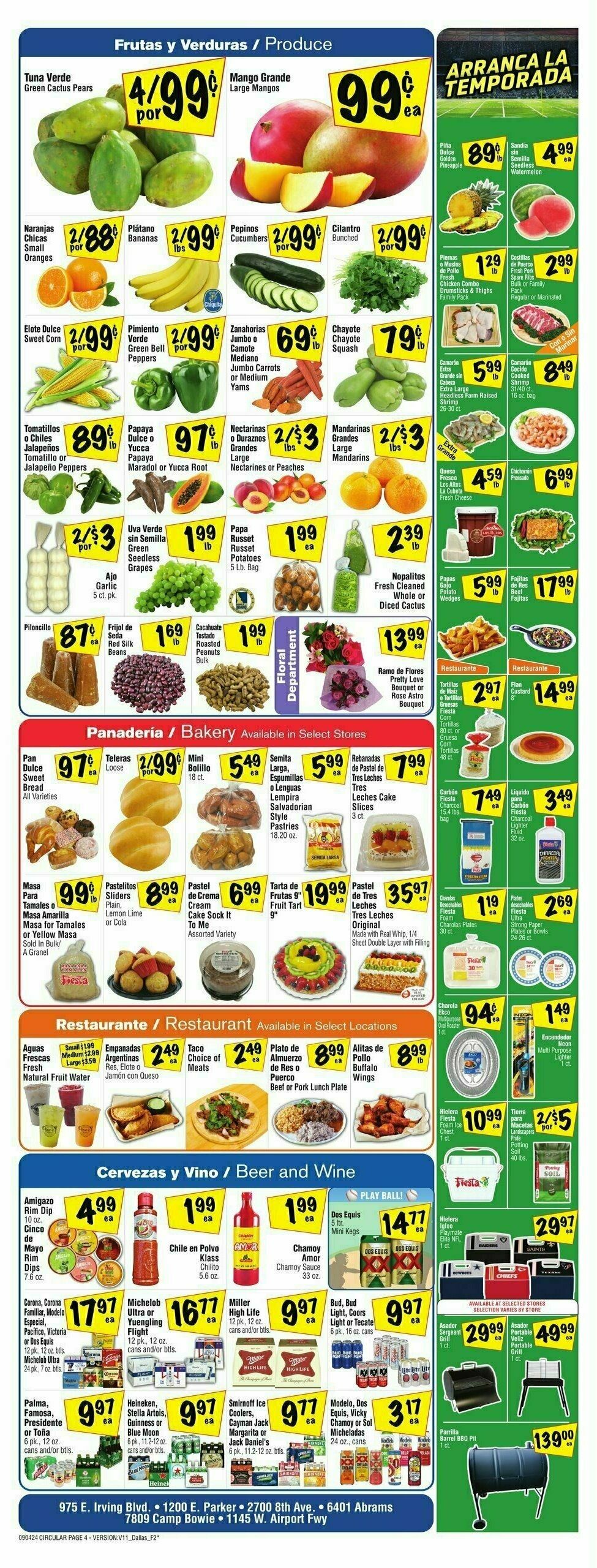 Fiesta Mart Weekly Ad from September 4