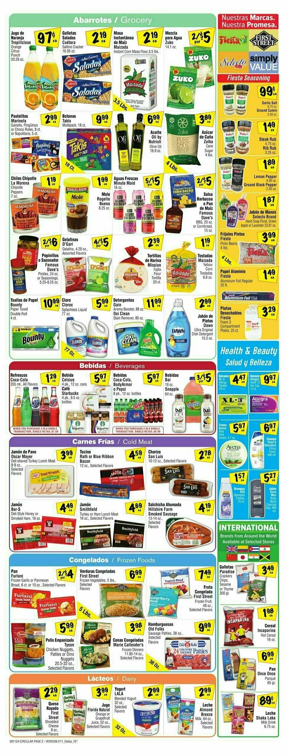 Fiesta Mart Weekly Ad from September 11