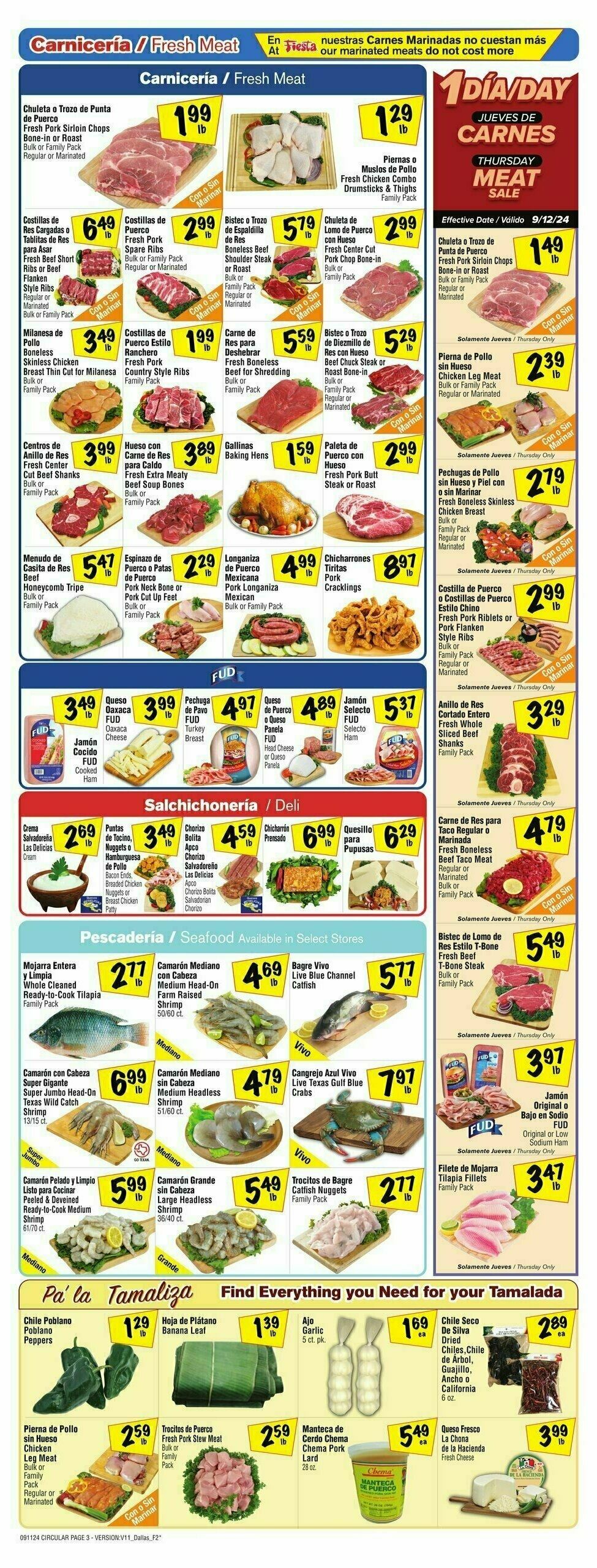 Fiesta Mart Weekly Ad from September 11