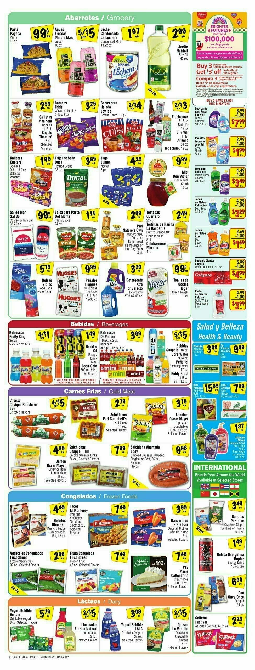 Fiesta Mart Weekly Ad from September 18