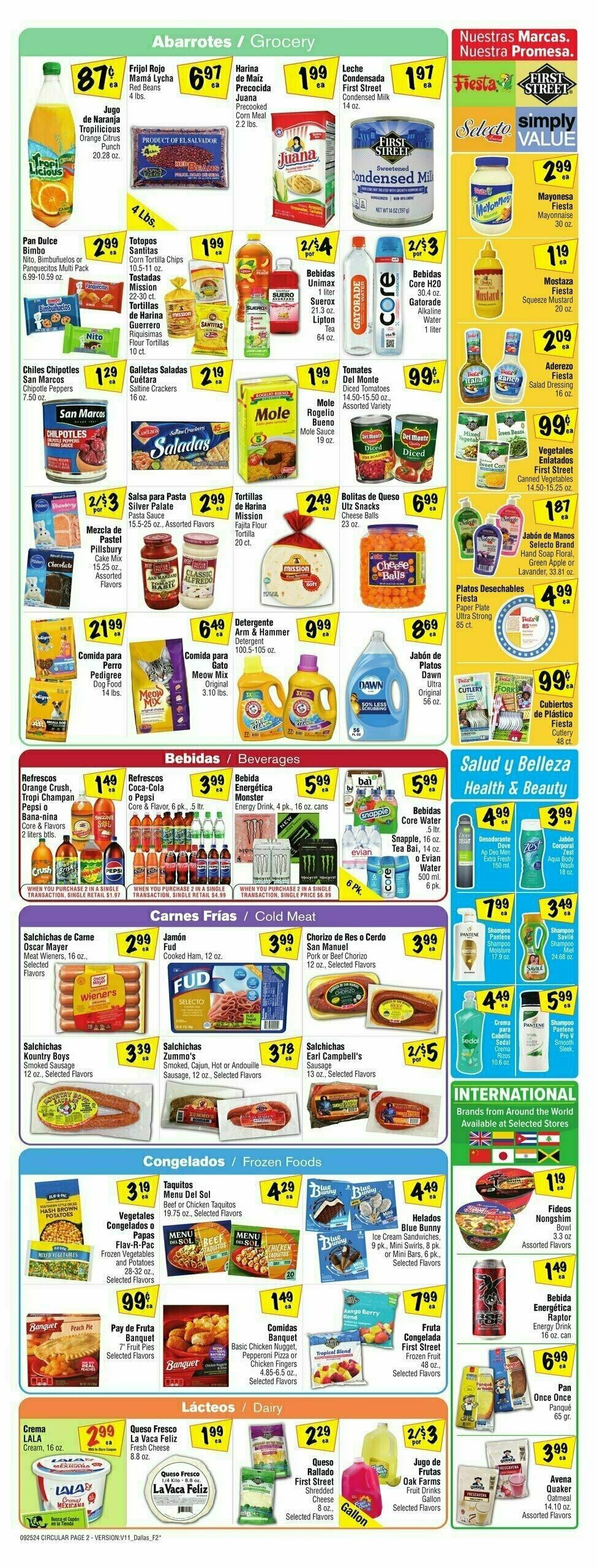 Fiesta Mart Weekly Ad from September 25