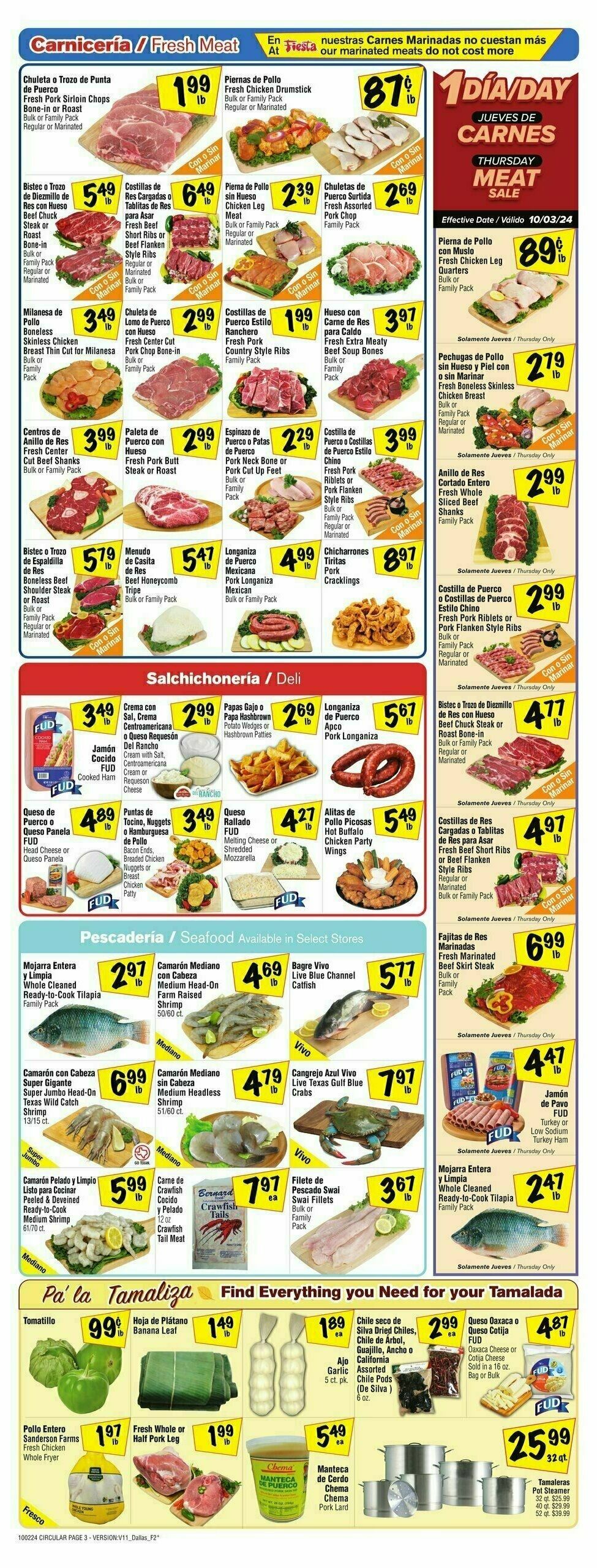 Fiesta Mart Weekly Ad from October 2