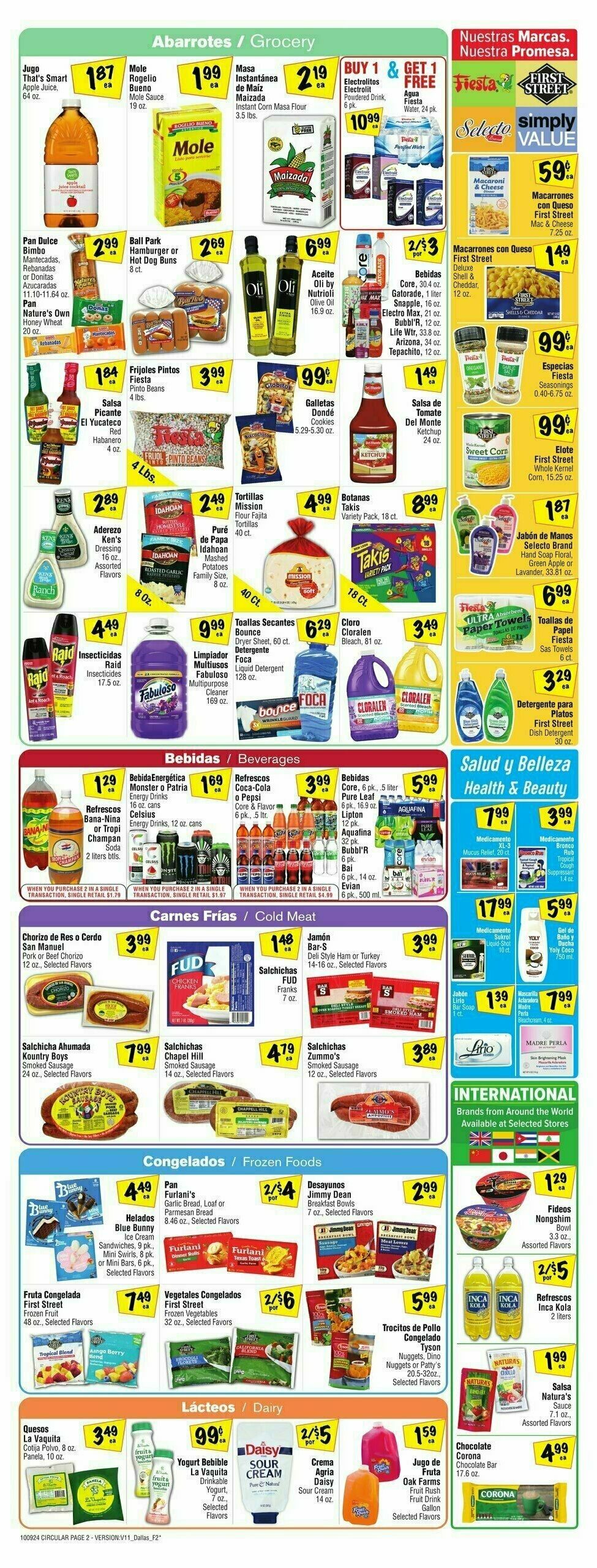 Fiesta Mart Weekly Ad from October 9