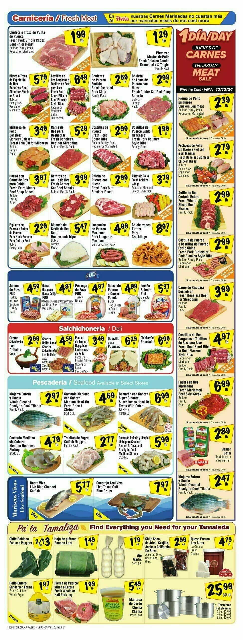 Fiesta Mart Weekly Ad from October 9