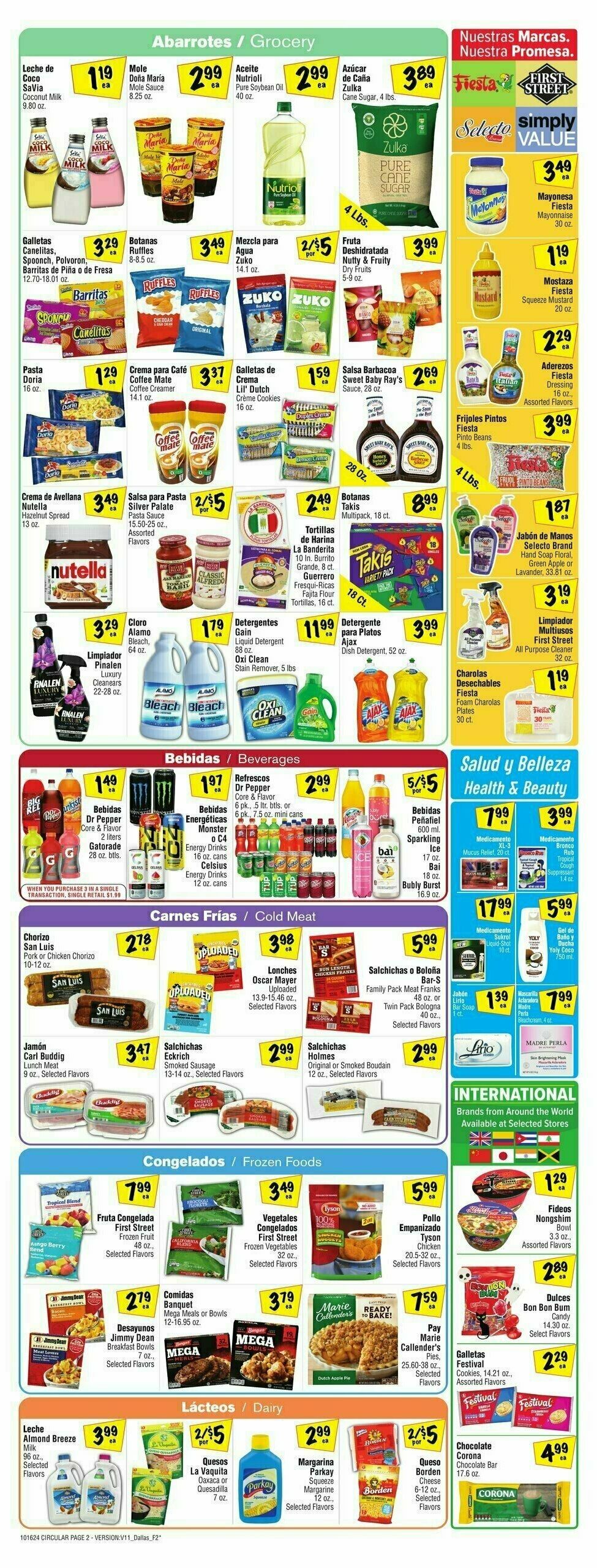 Fiesta Mart Weekly Ad from October 16