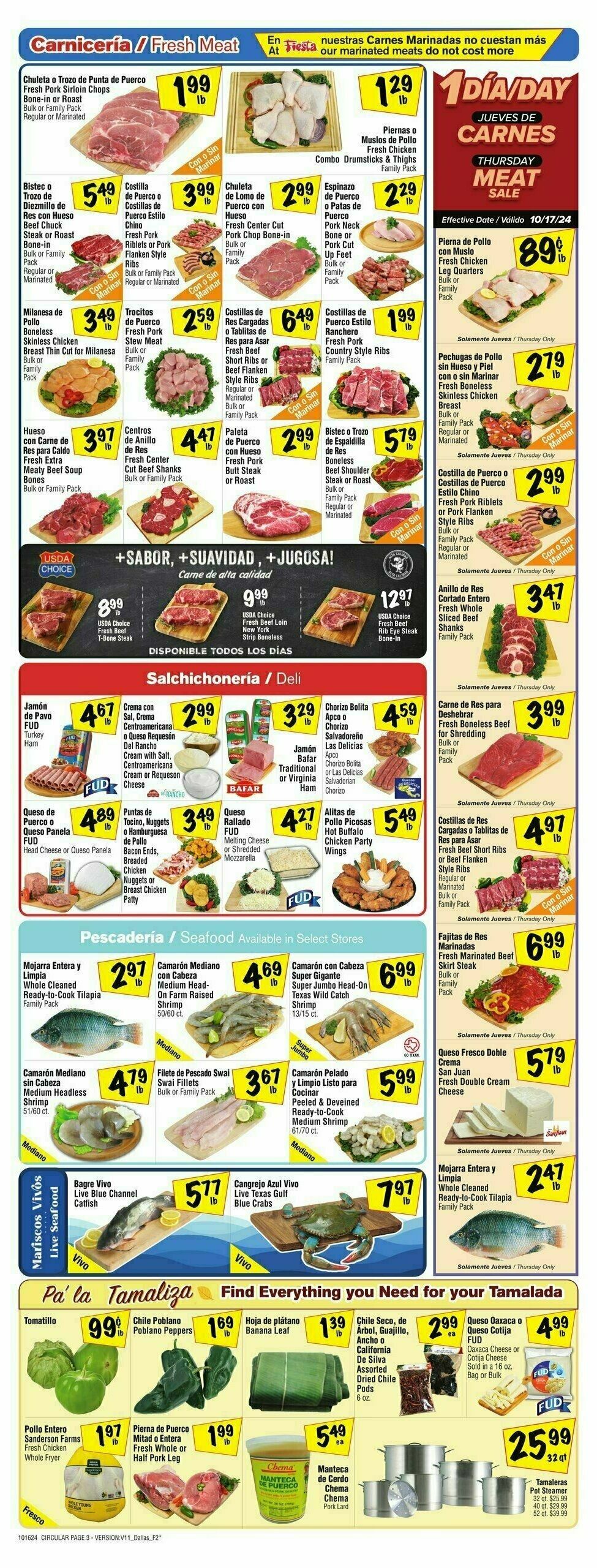 Fiesta Mart Weekly Ad from October 16