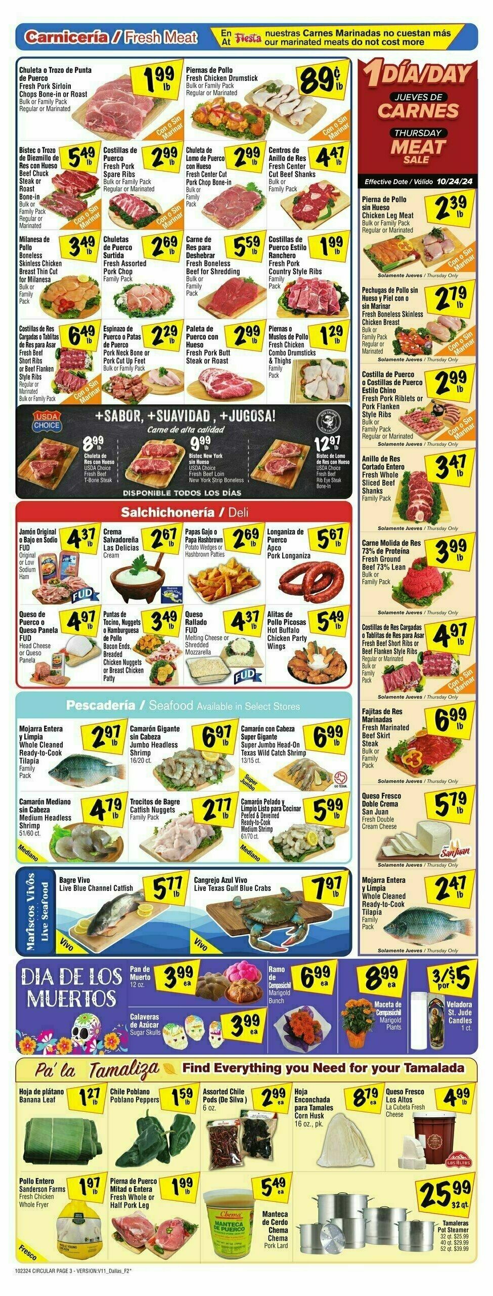 Fiesta Mart Weekly Ad from October 23