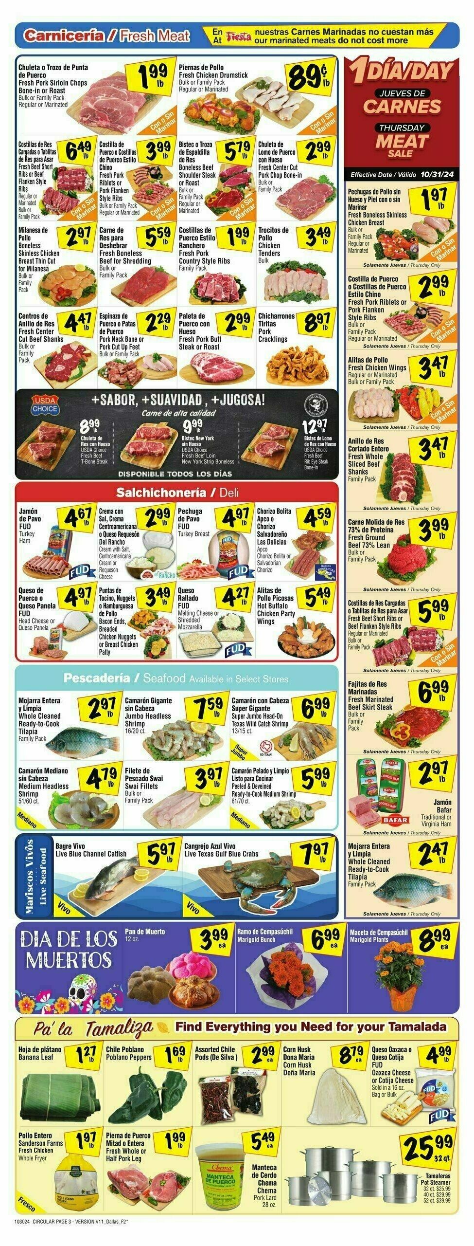 Fiesta Mart Weekly Ad from October 30