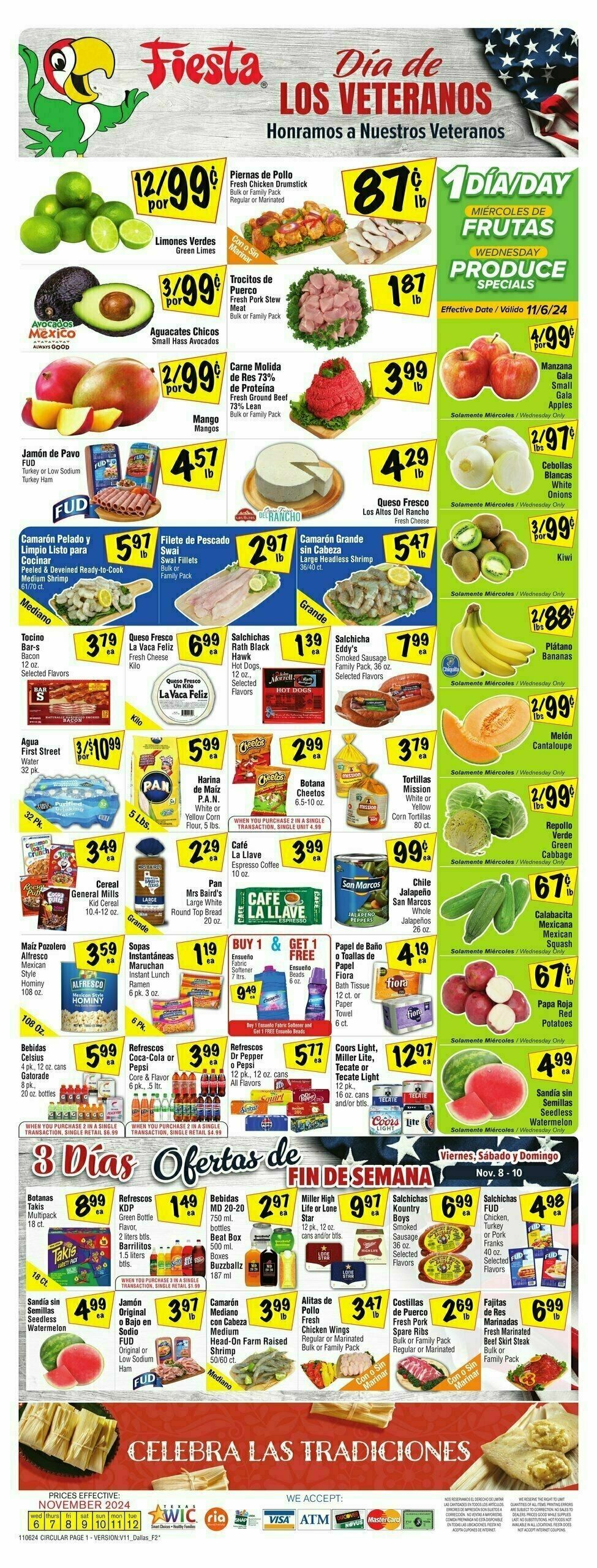 Fiesta Mart Weekly Ad from November 6