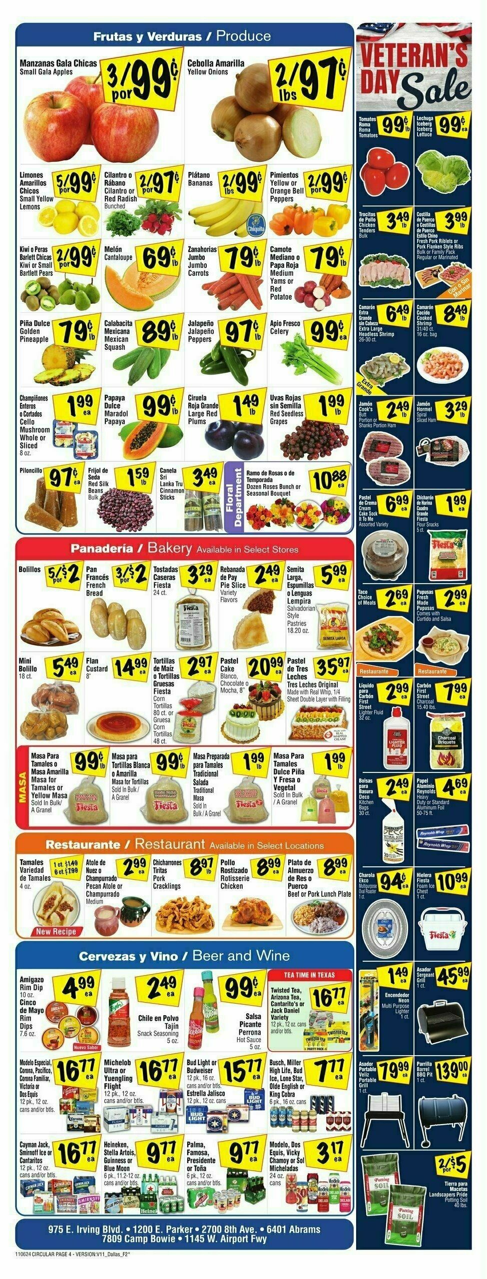 Fiesta Mart Weekly Ad from November 6