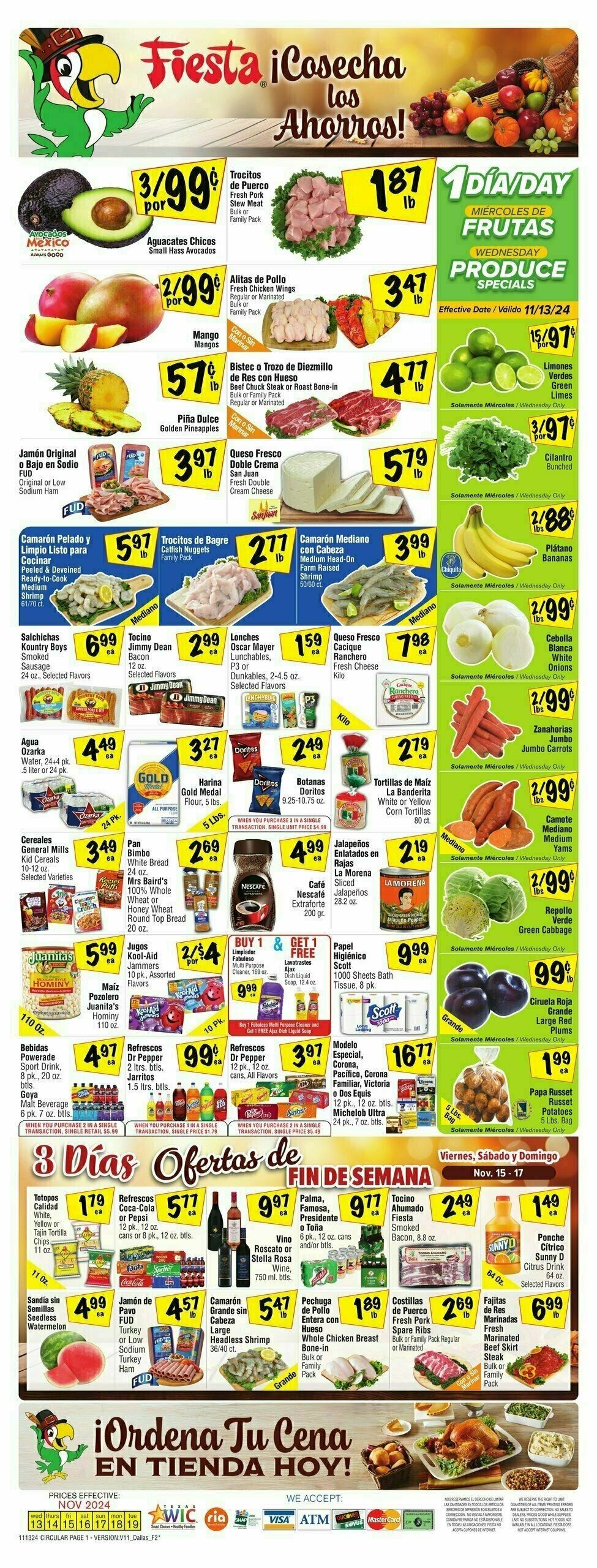 Fiesta Mart Weekly Ad from November 13