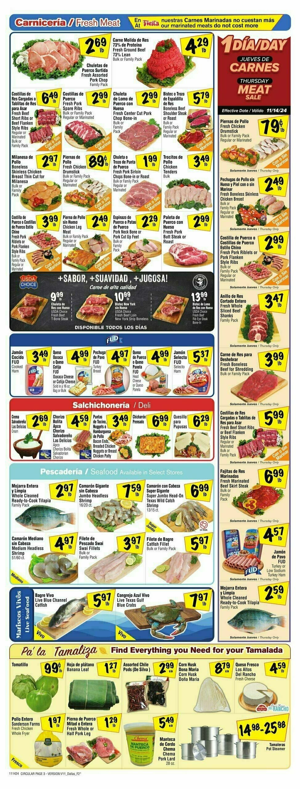 Fiesta Mart Weekly Ad from November 13