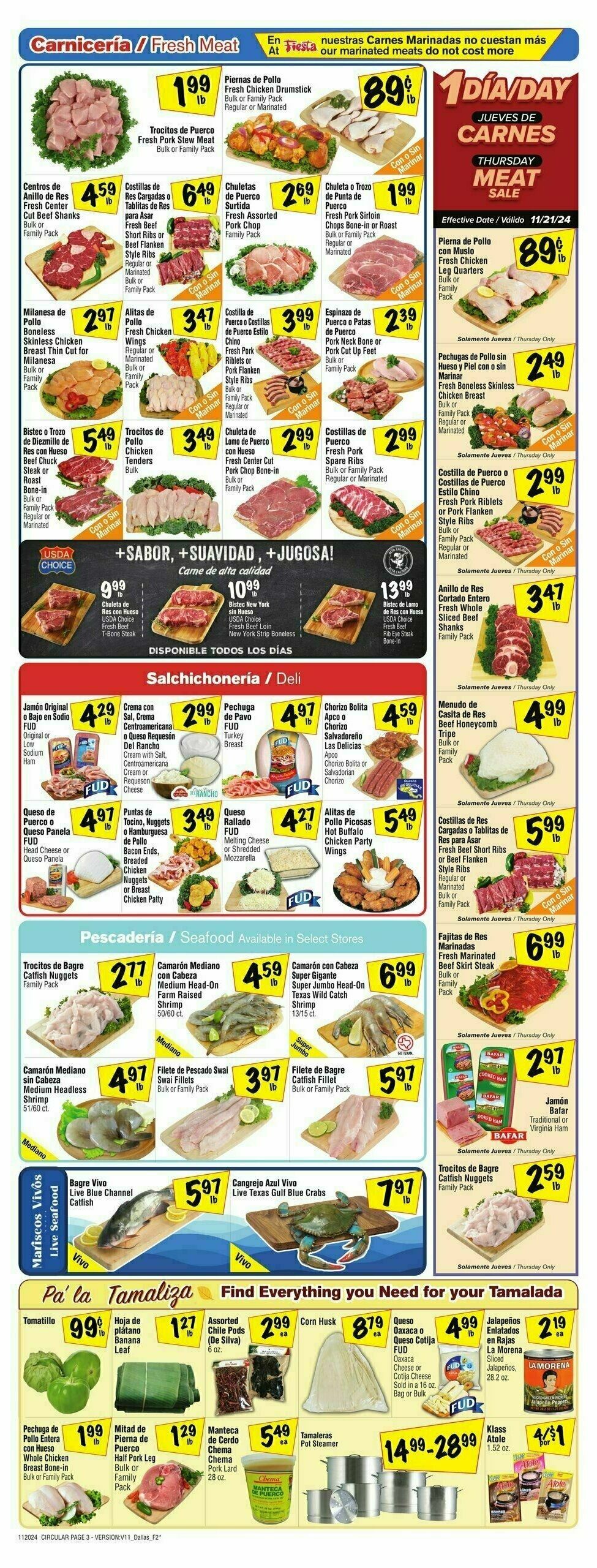 Fiesta Mart Weekly Ad from November 20