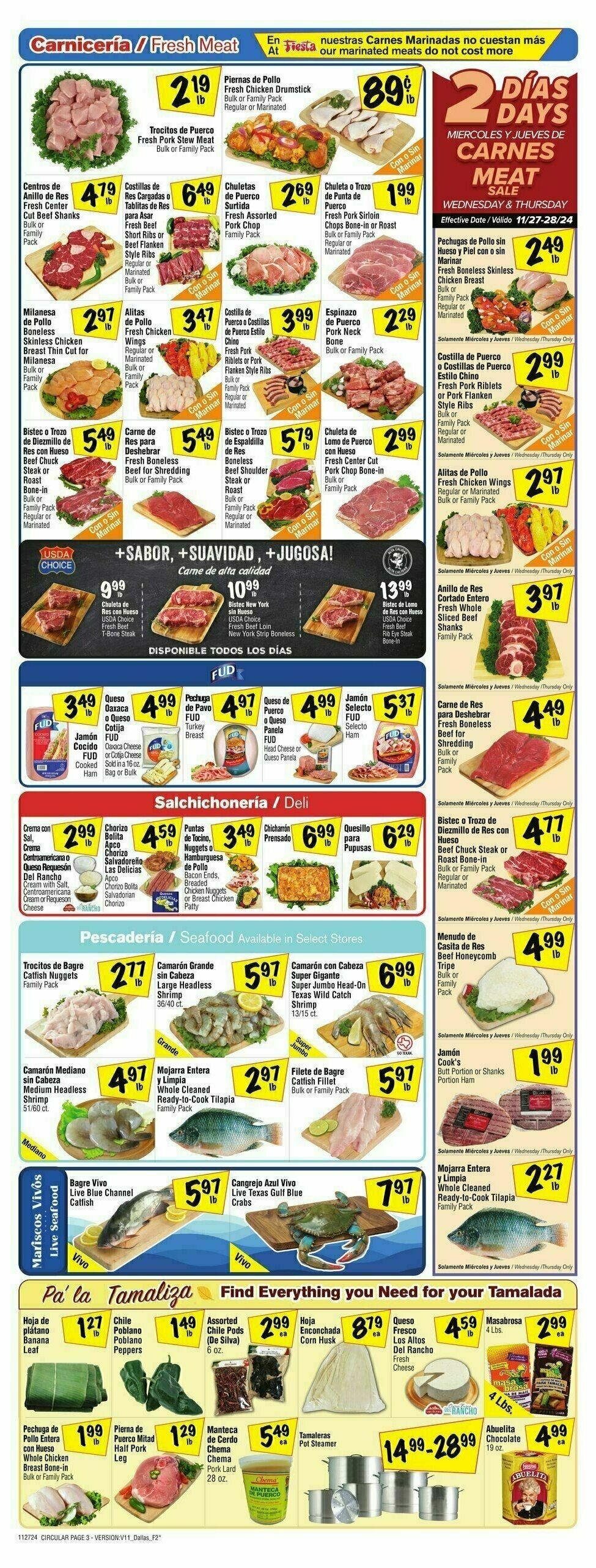 Fiesta Mart Weekly Ad from November 27