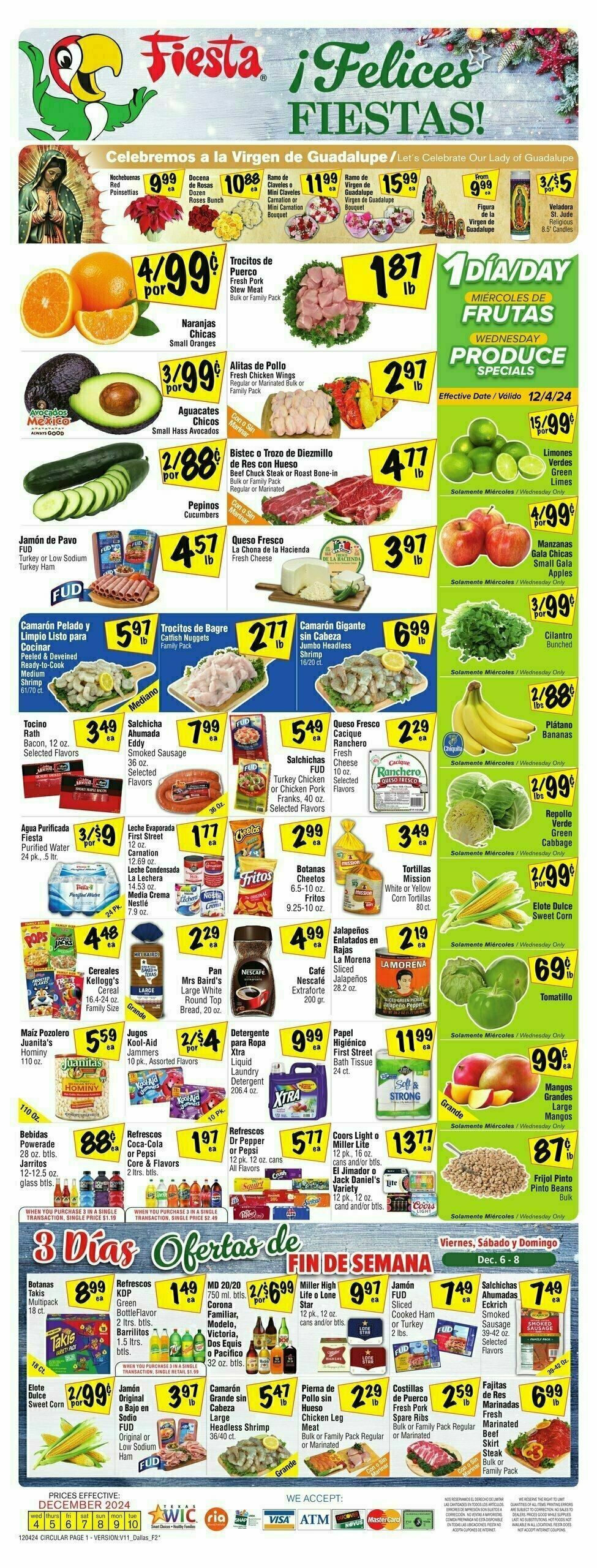 Fiesta Mart Weekly Ad from December 4