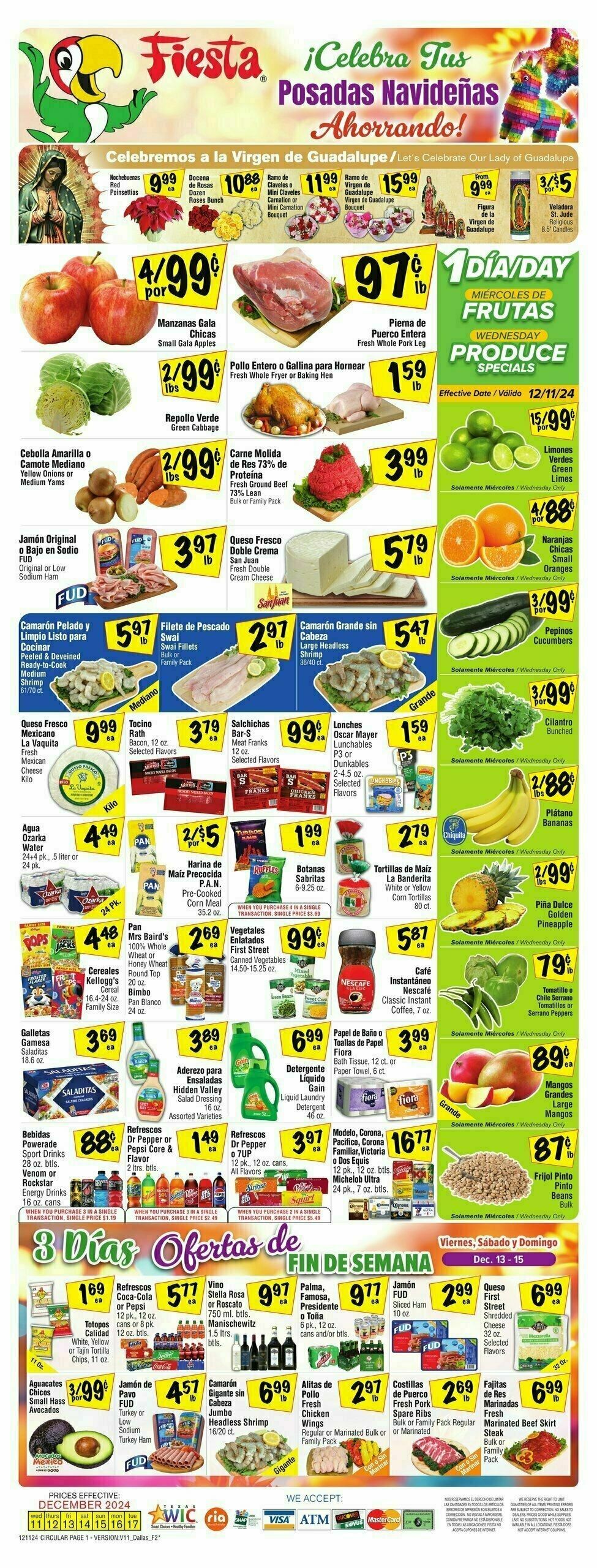 Fiesta Mart Weekly Ad from December 11