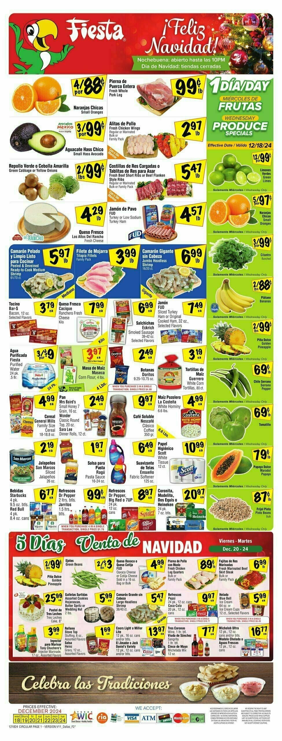 Fiesta Mart Weekly Ad from December 18