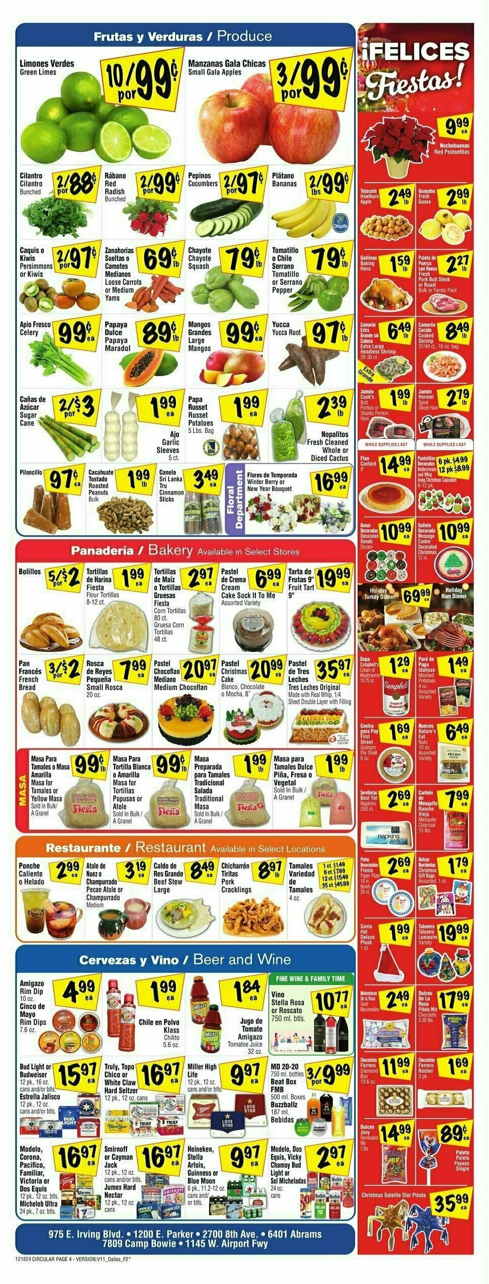 Fiesta Mart Weekly Ad from December 18